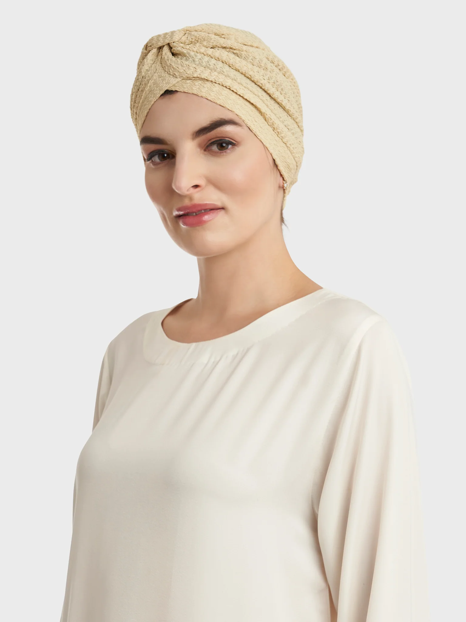 Jacquard Stretch Jersey Turban - Image 5