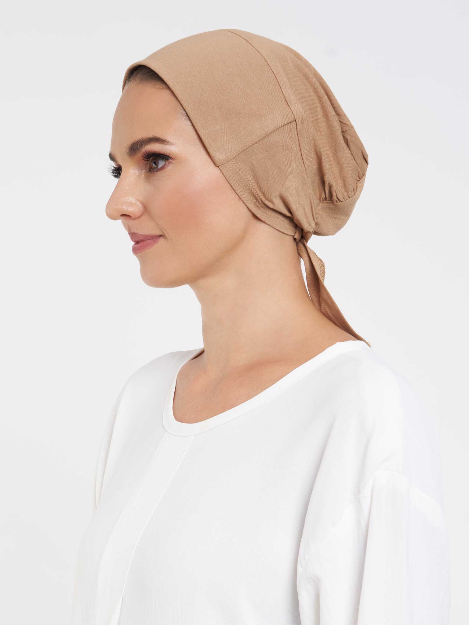 Plain Under-scarf Taqiyah With Tie Up (TK21) - Image 33