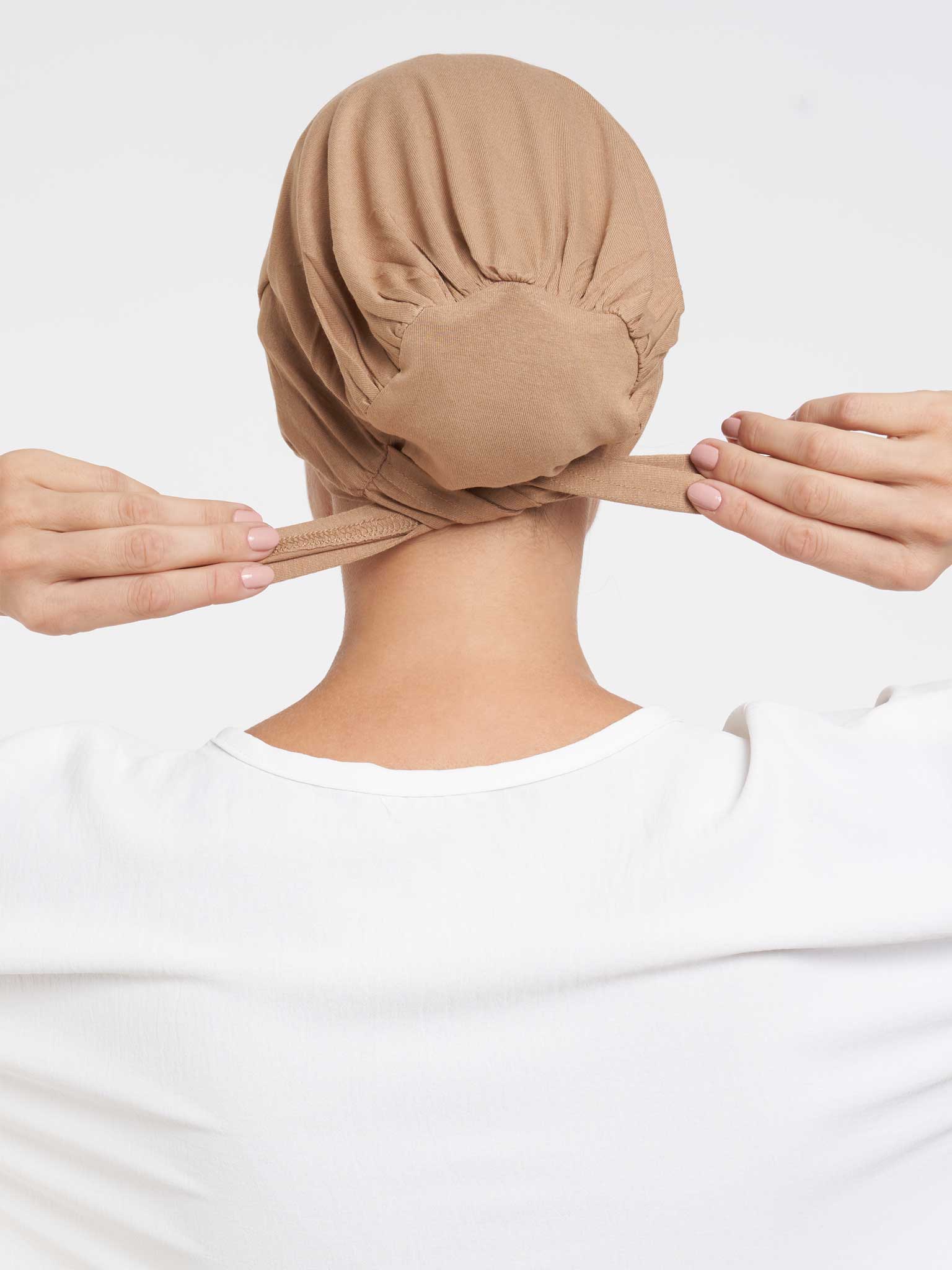 Plain Under-scarf Taqiyah With Tie Up (TK21) - Image 35