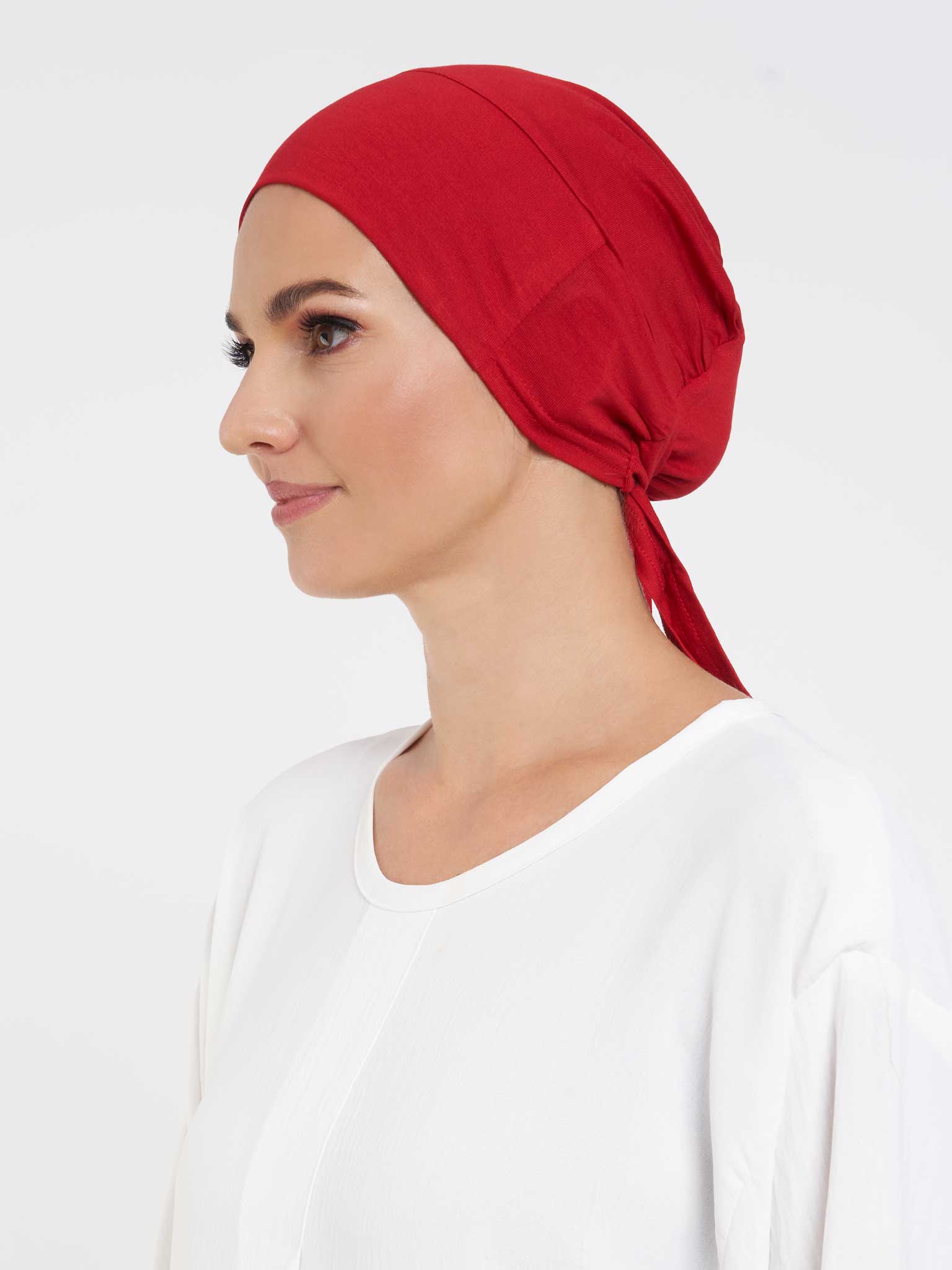 Plain Under-scarf Taqiyah With Tie Up (TK21) - Image 49