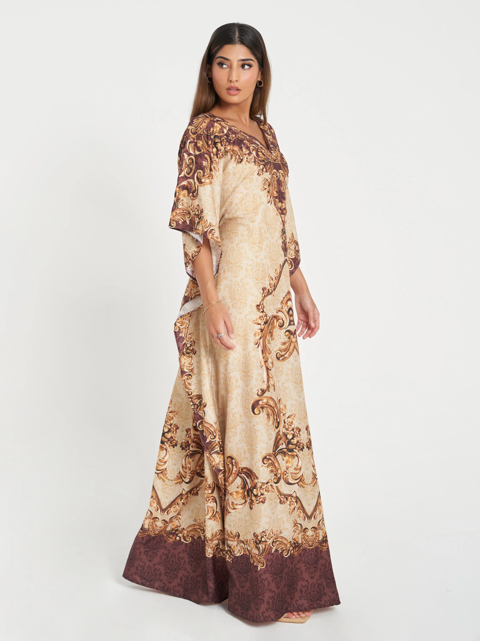 Poncho with Geometric Print - Image 2