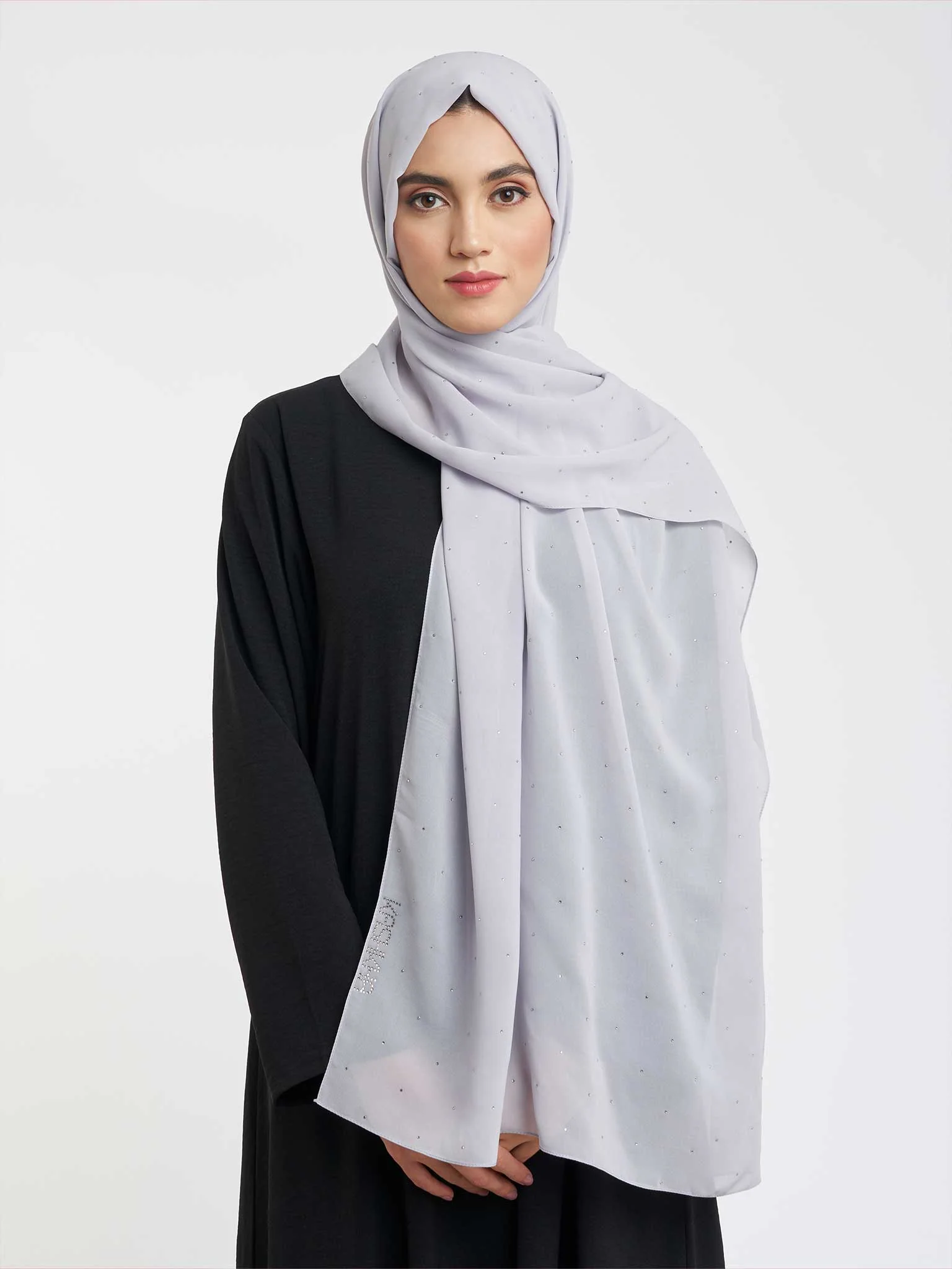 Elegant Sparkle Chiffon Hijab (KP17789L) - Image 10