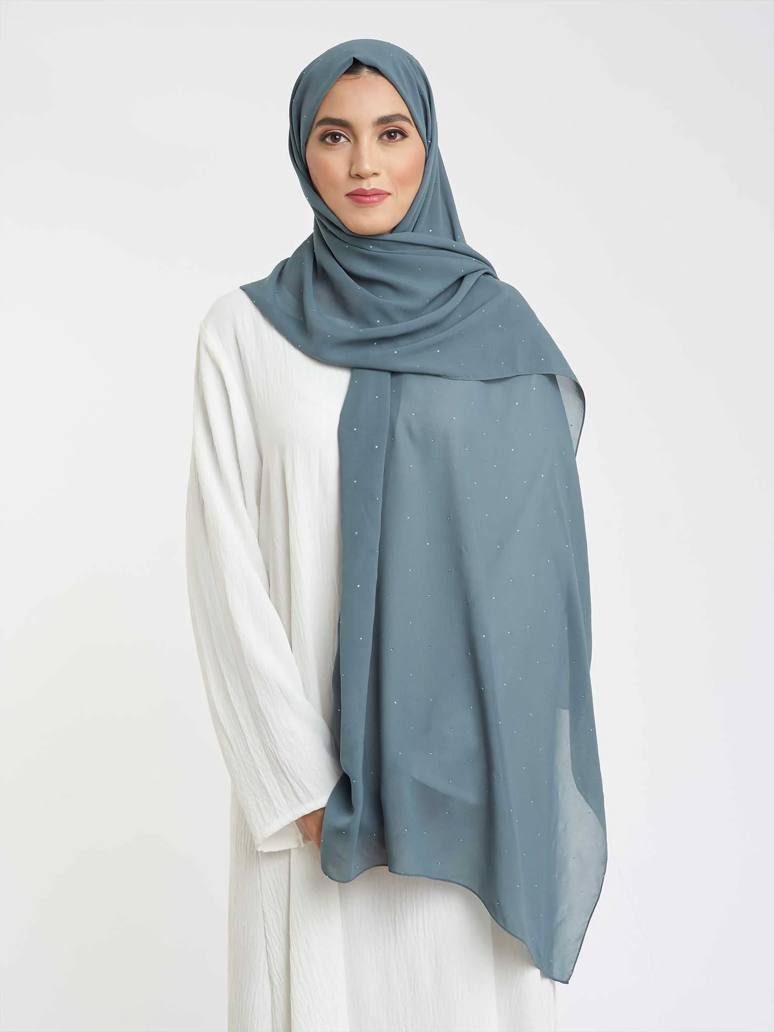 Elegant Sparkle Chiffon Hijab (KP17789L) - Image 16