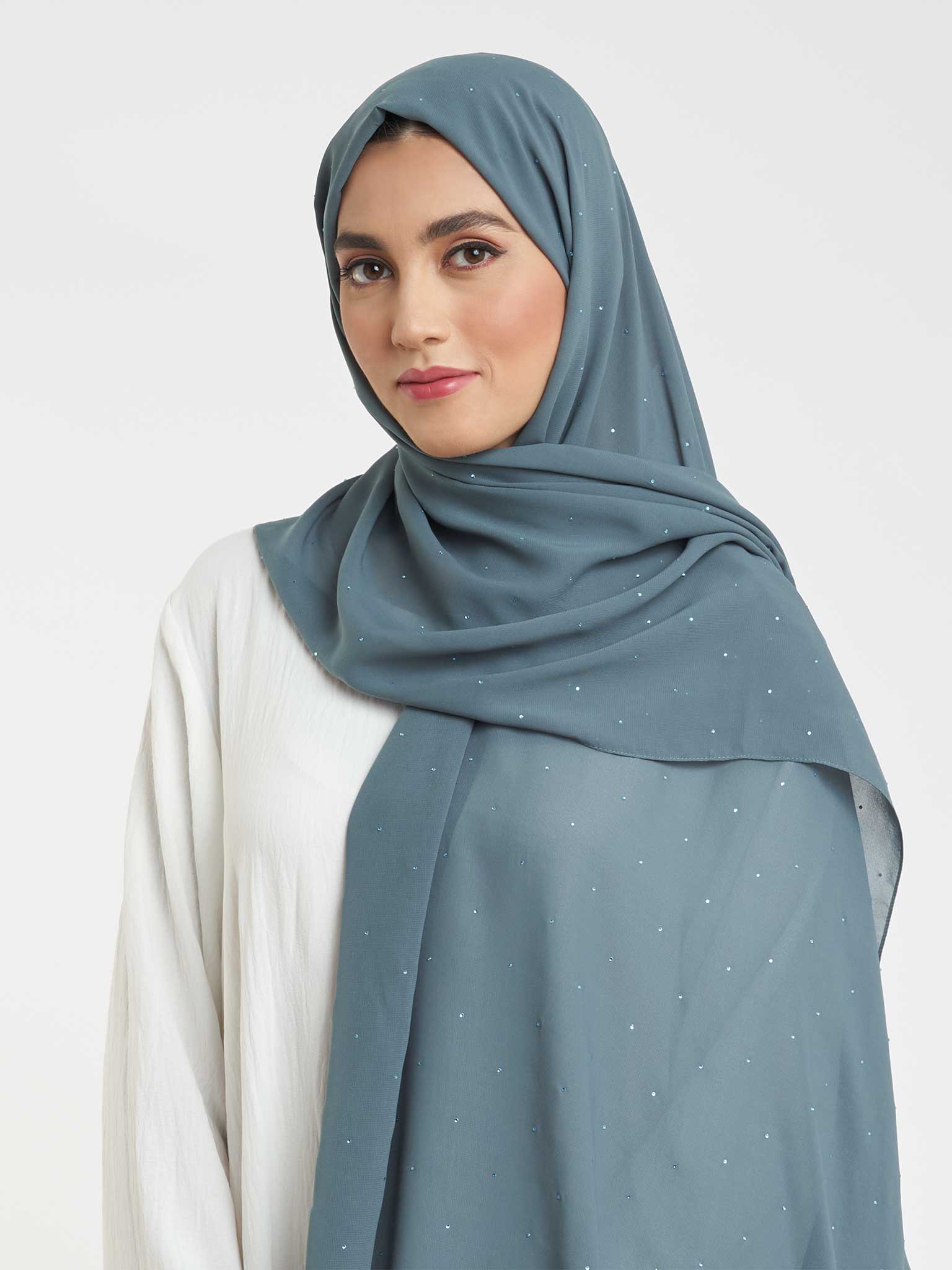 Elegant Sparkle Chiffon Hijab (KP17789L) - Image 17