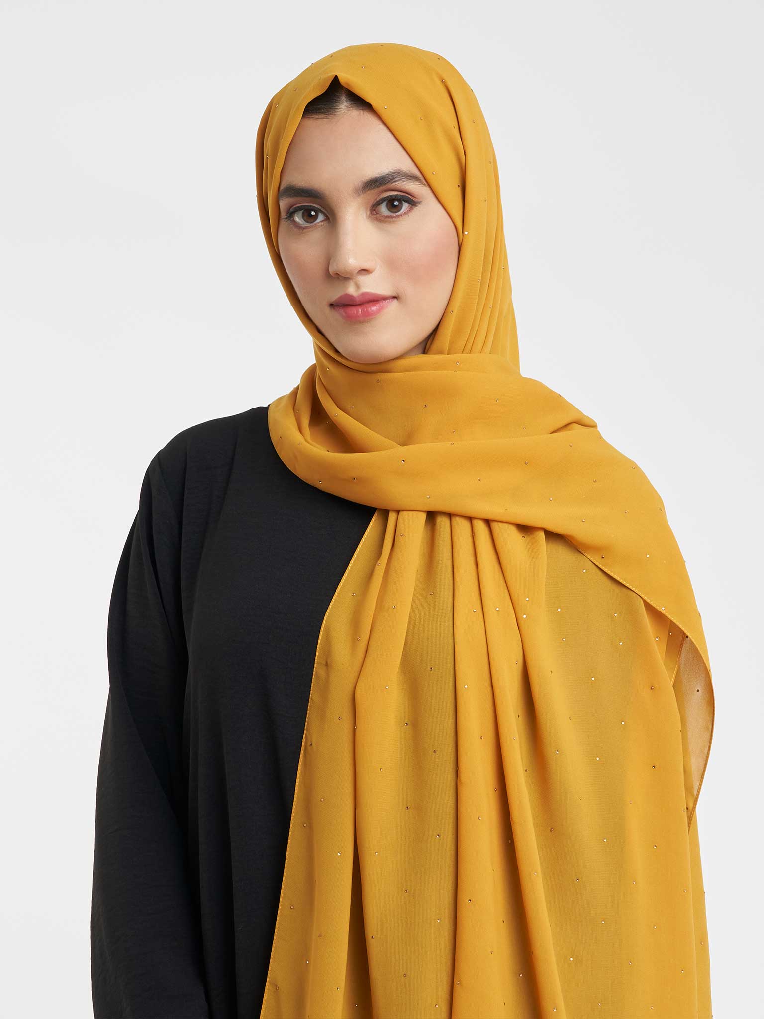 Elegant Sparkle Chiffon Hijab (KP17789L) - Image 3