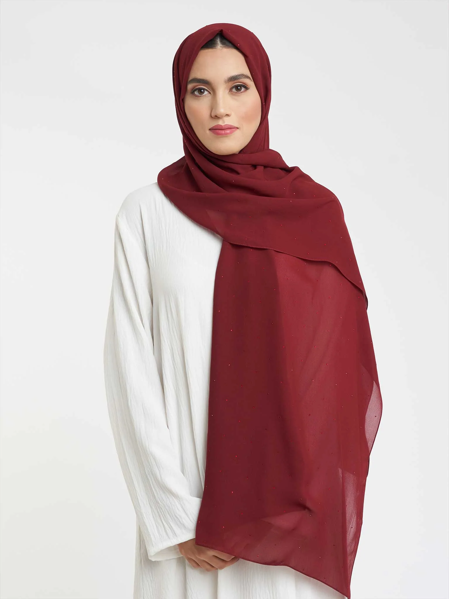 Elegant Sparkle Chiffon Hijab (KP17789L) - Image 37