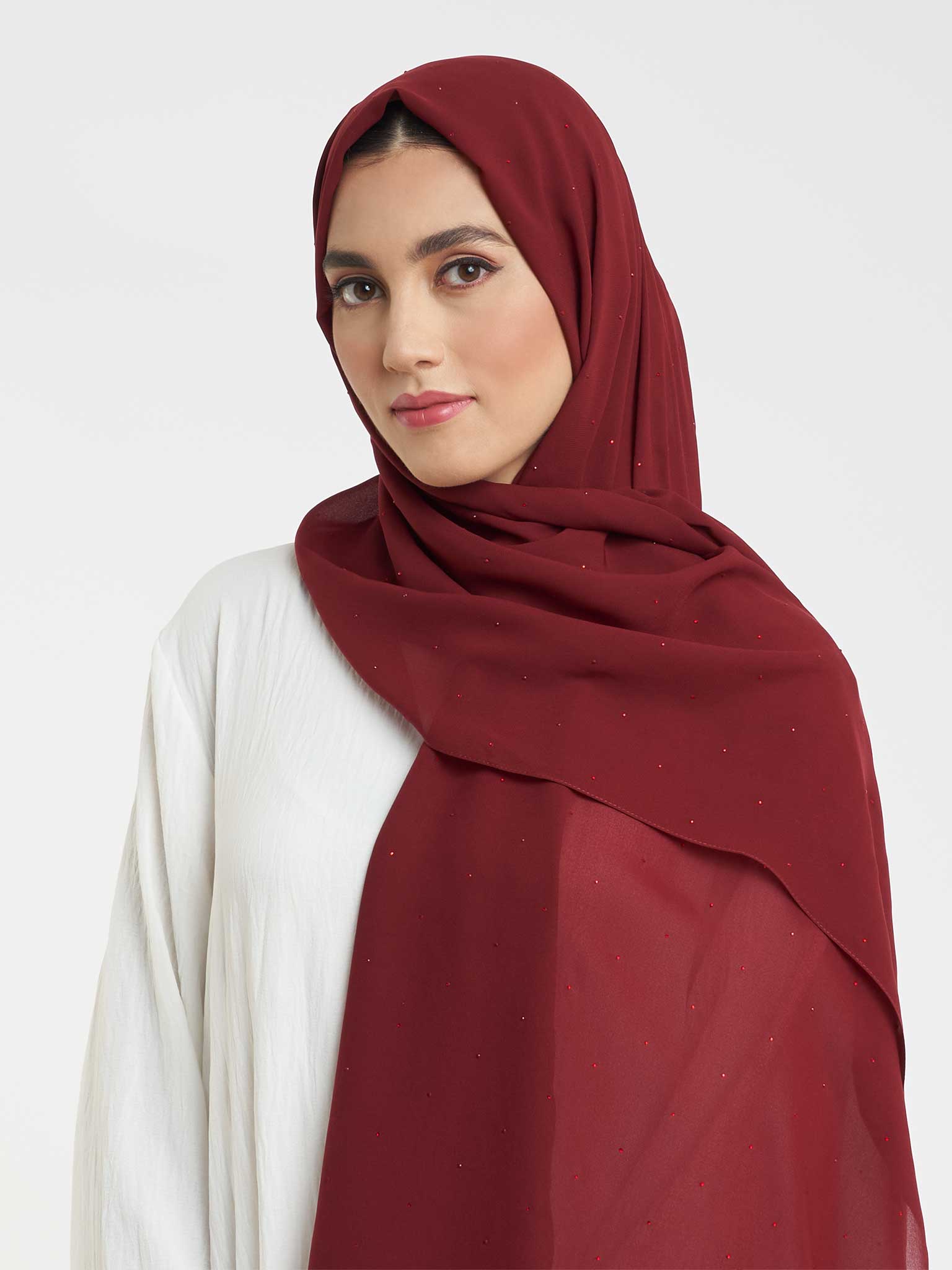 Elegant Sparkle Chiffon Hijab (KP17789L) - Image 38