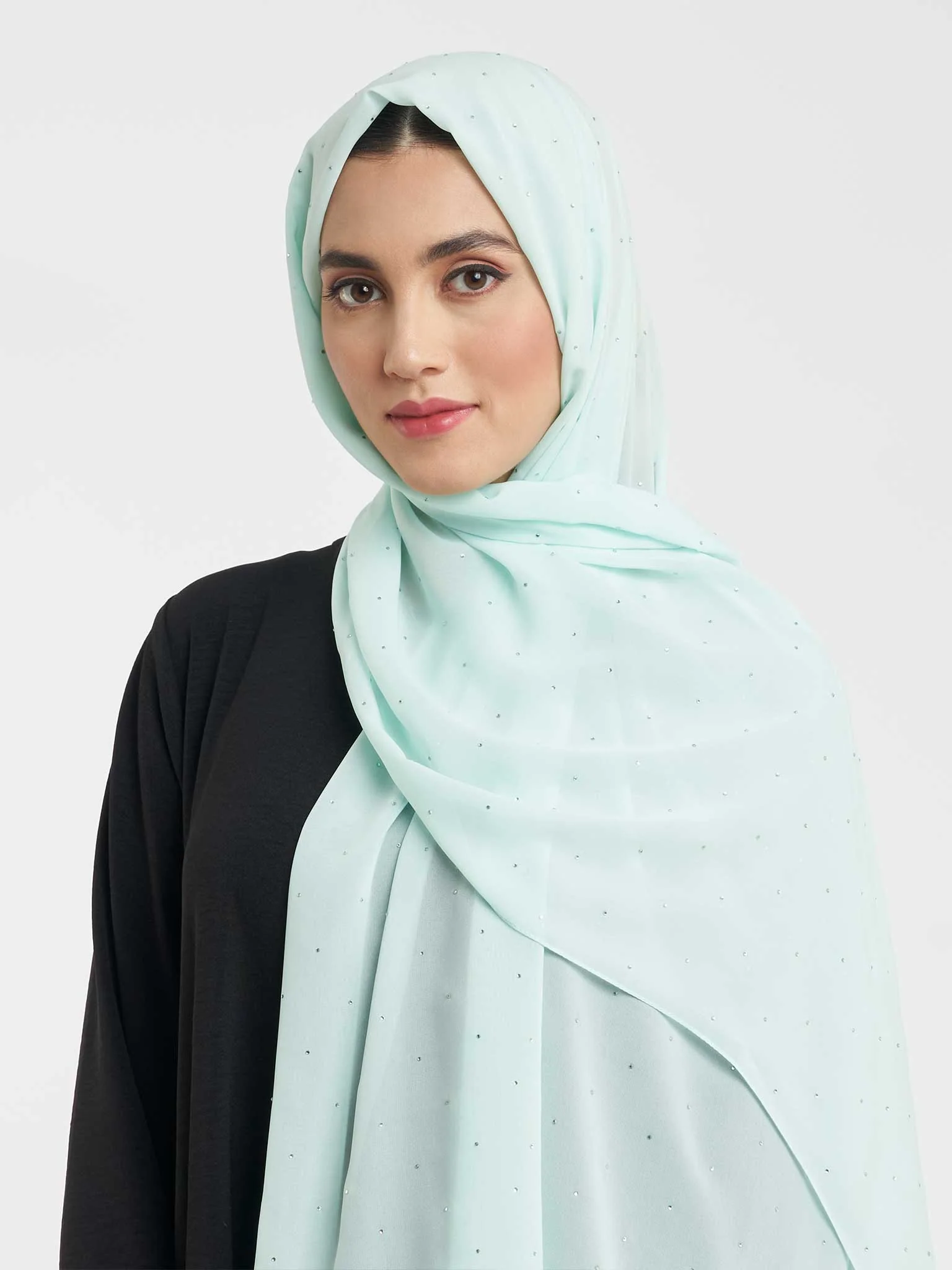Elegant Sparkle Chiffon Hijab (KP17789L) - Image 6