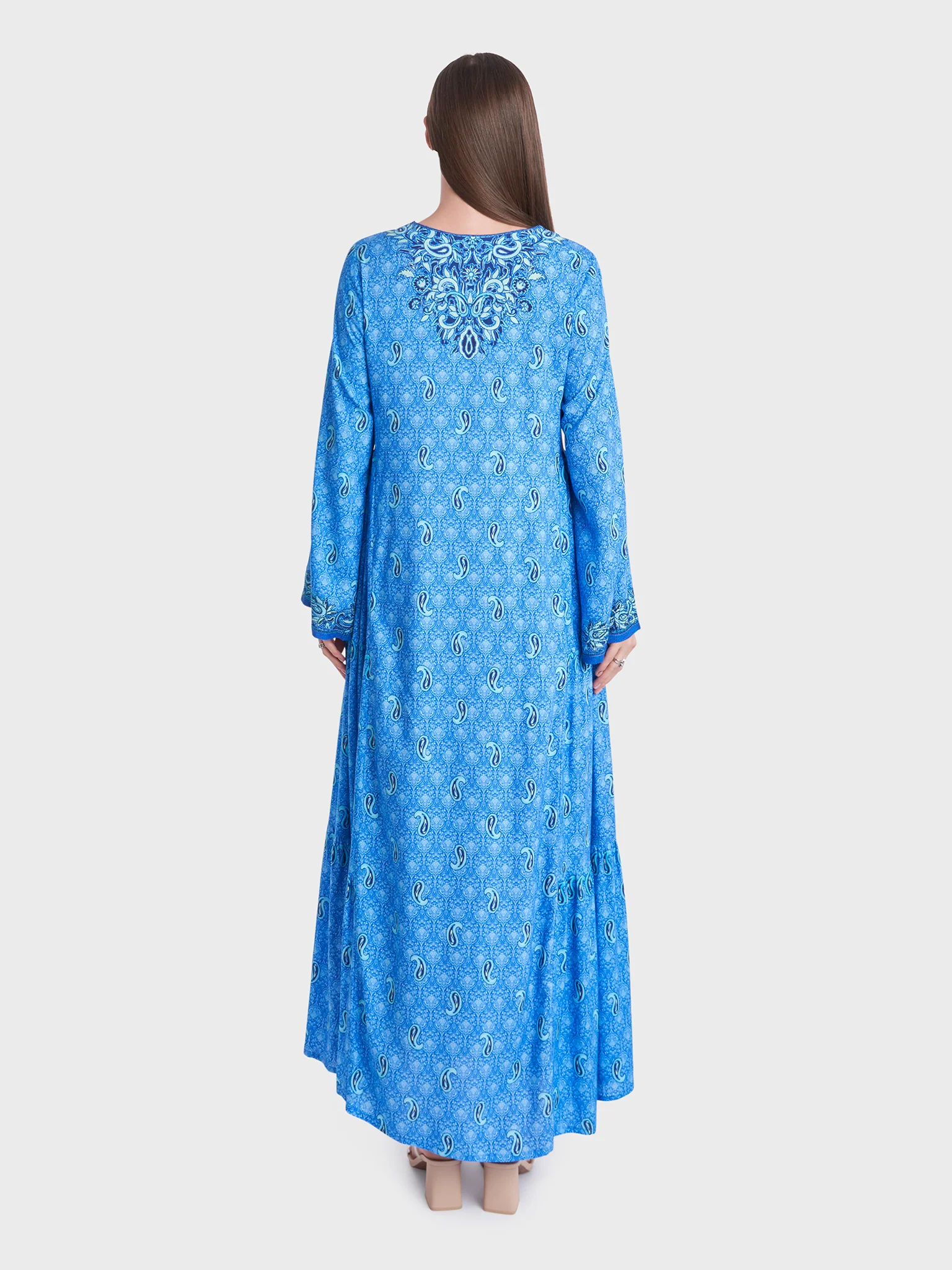 Decoritive Pattern Print Jalabiya (VDK299) - Image 4
