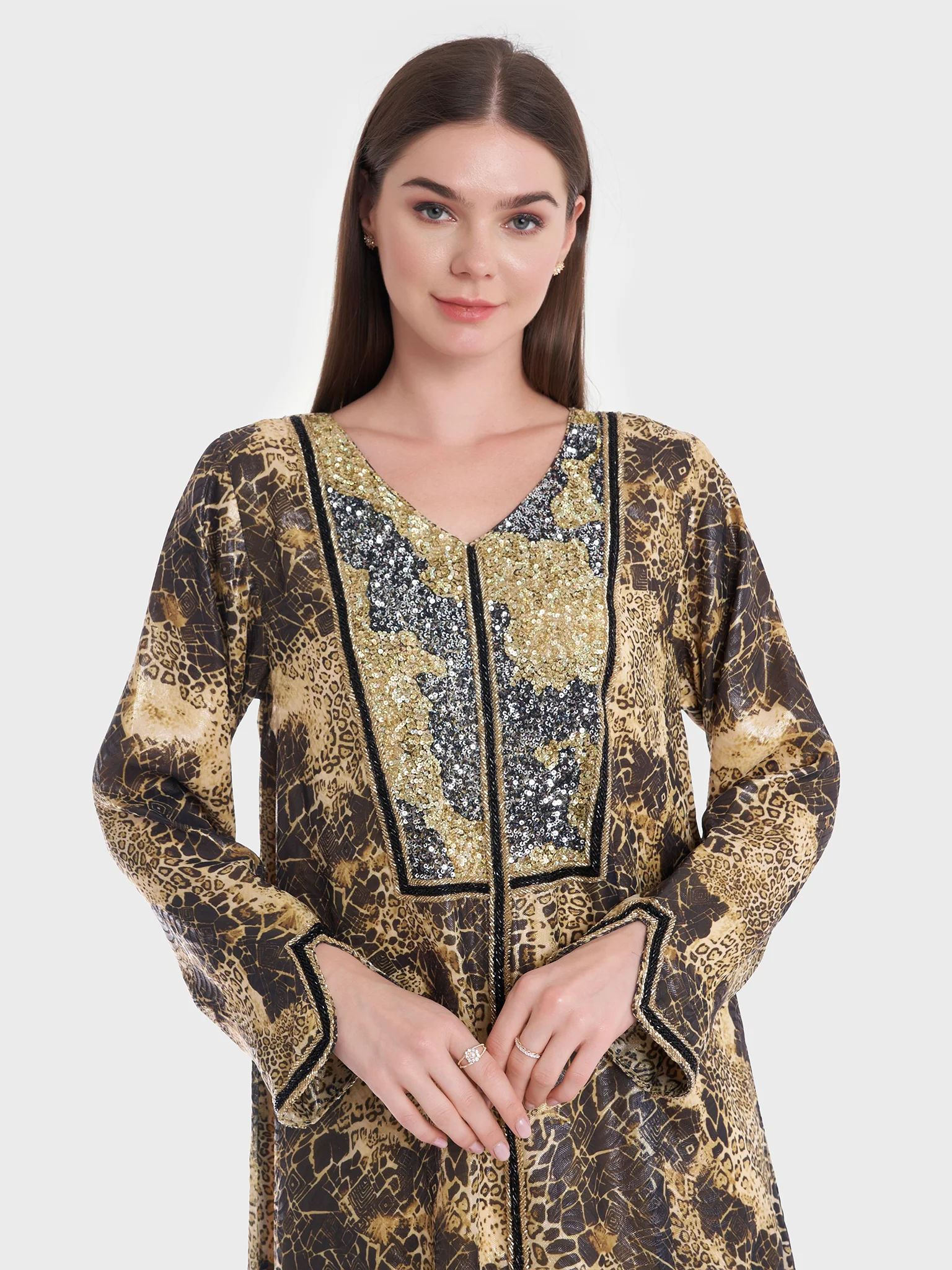Animal Printed Jalabiya (VG2303)