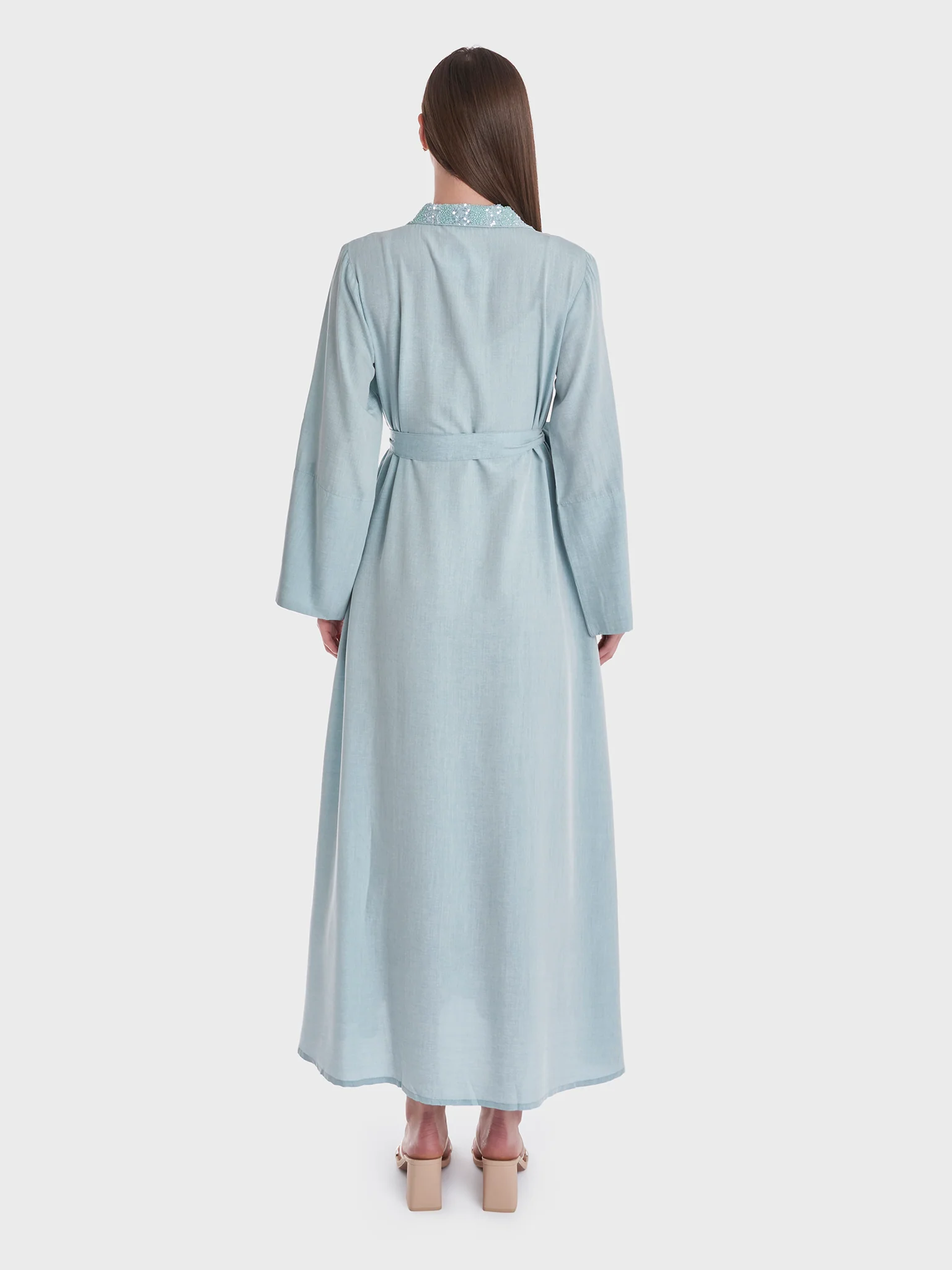 Solid Handwork Shirt Dress (KL004) - Image 4