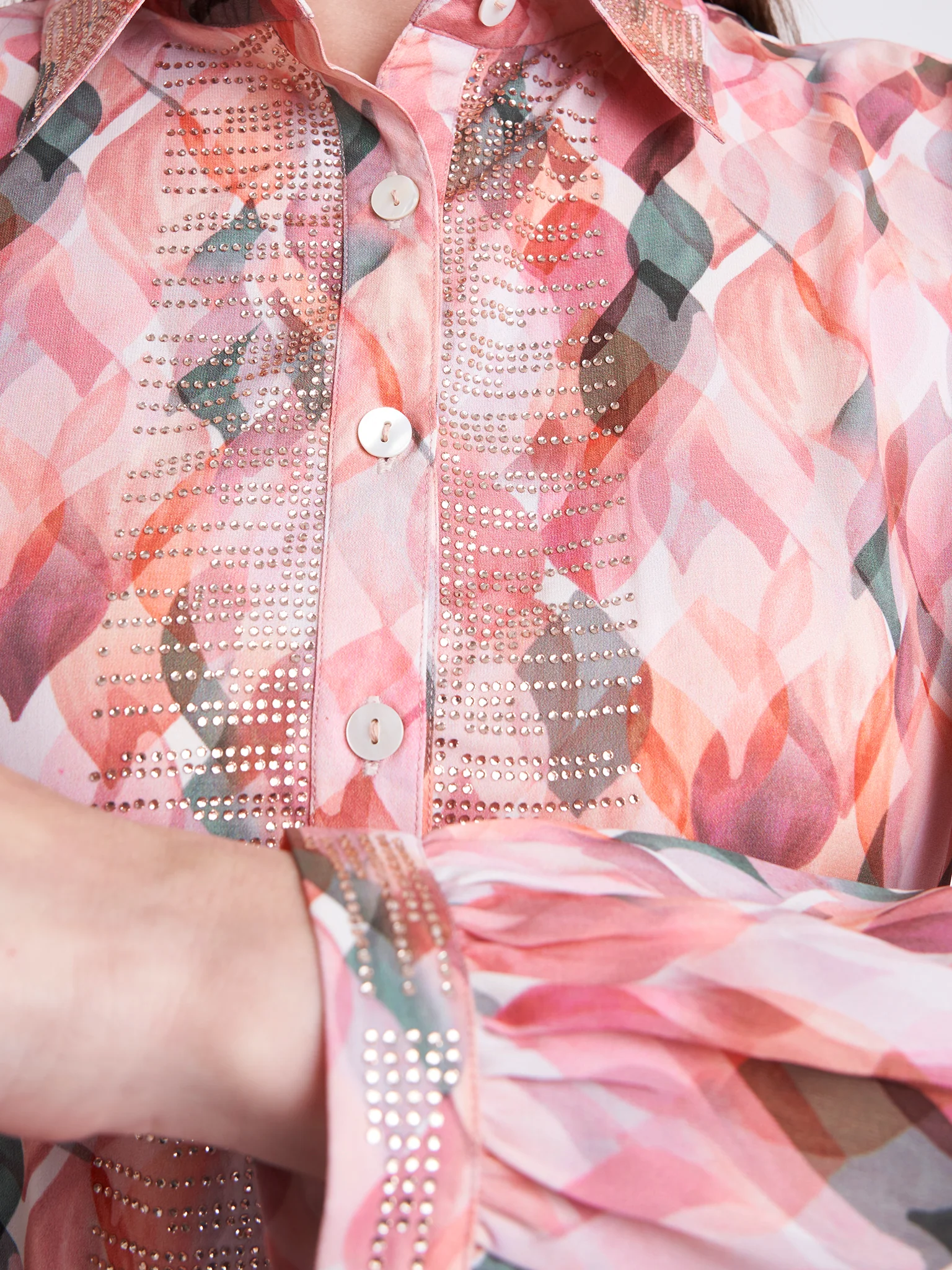 Abstract Print Shirt Dress (VDP161) - Image 5