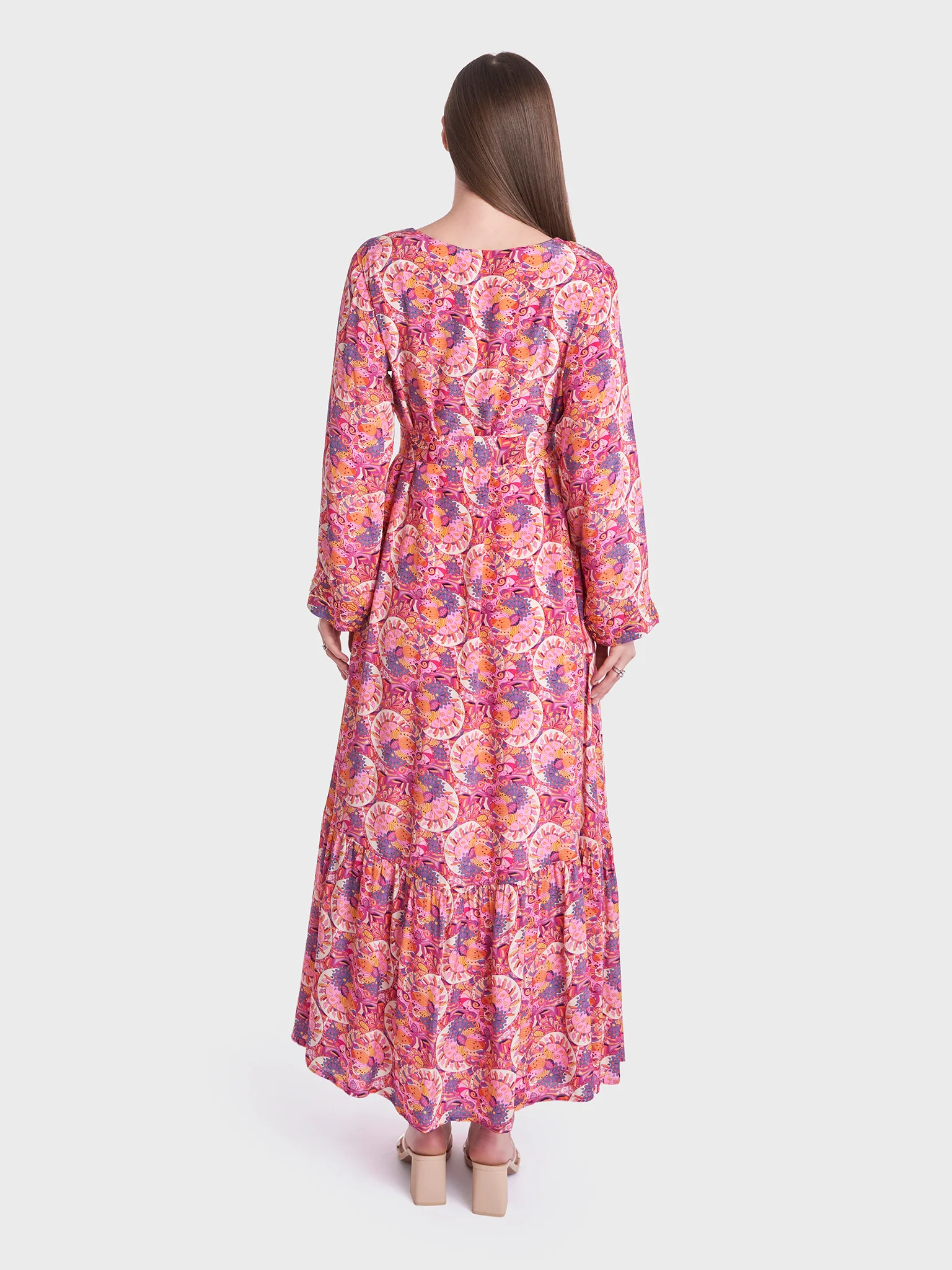 Pucci Abstract Print Modest Long Dress (VDP245) - Image 4