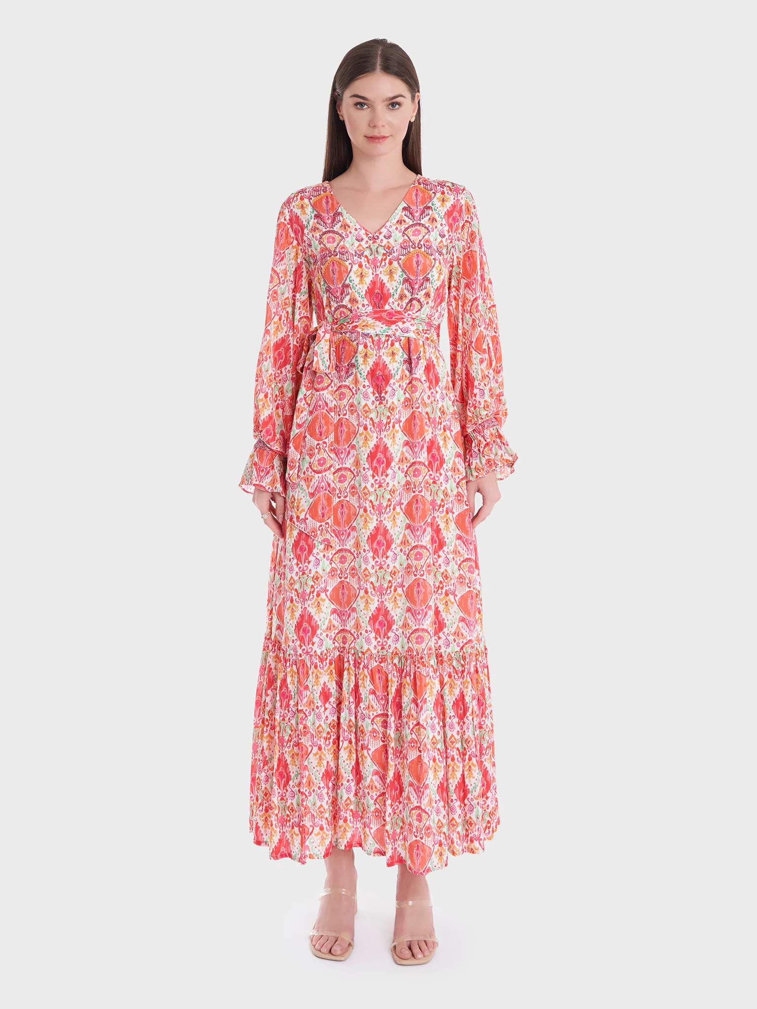 Abstract Printed Modest Dress (VDP242) - Image 2