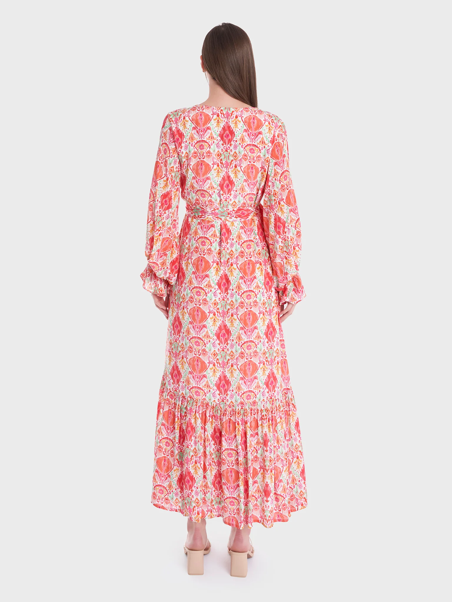 Abstract Printed Modest Dress (VDP242) - Image 4