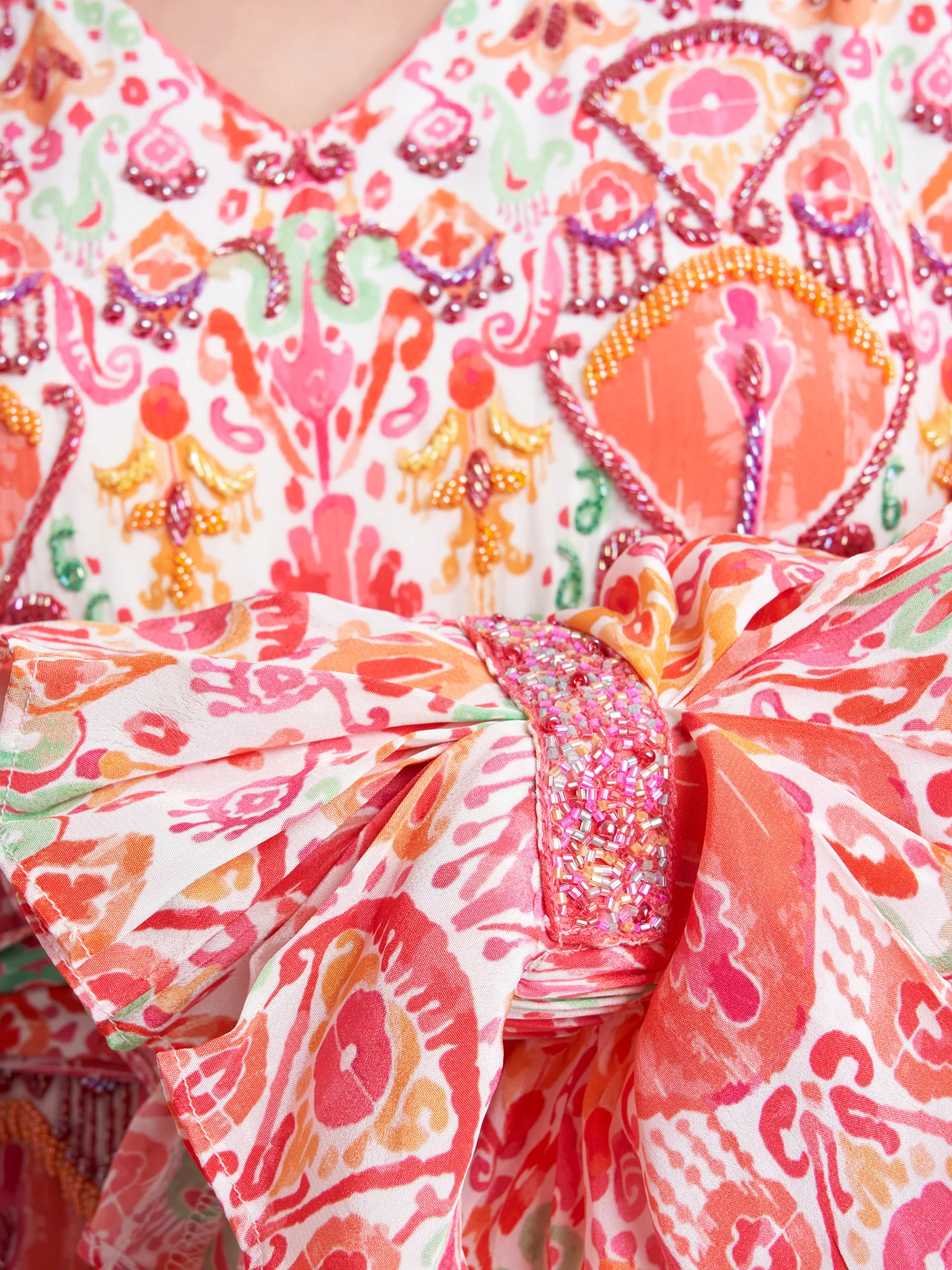 Abstract Printed Modest Dress (VDP242) - Image 5