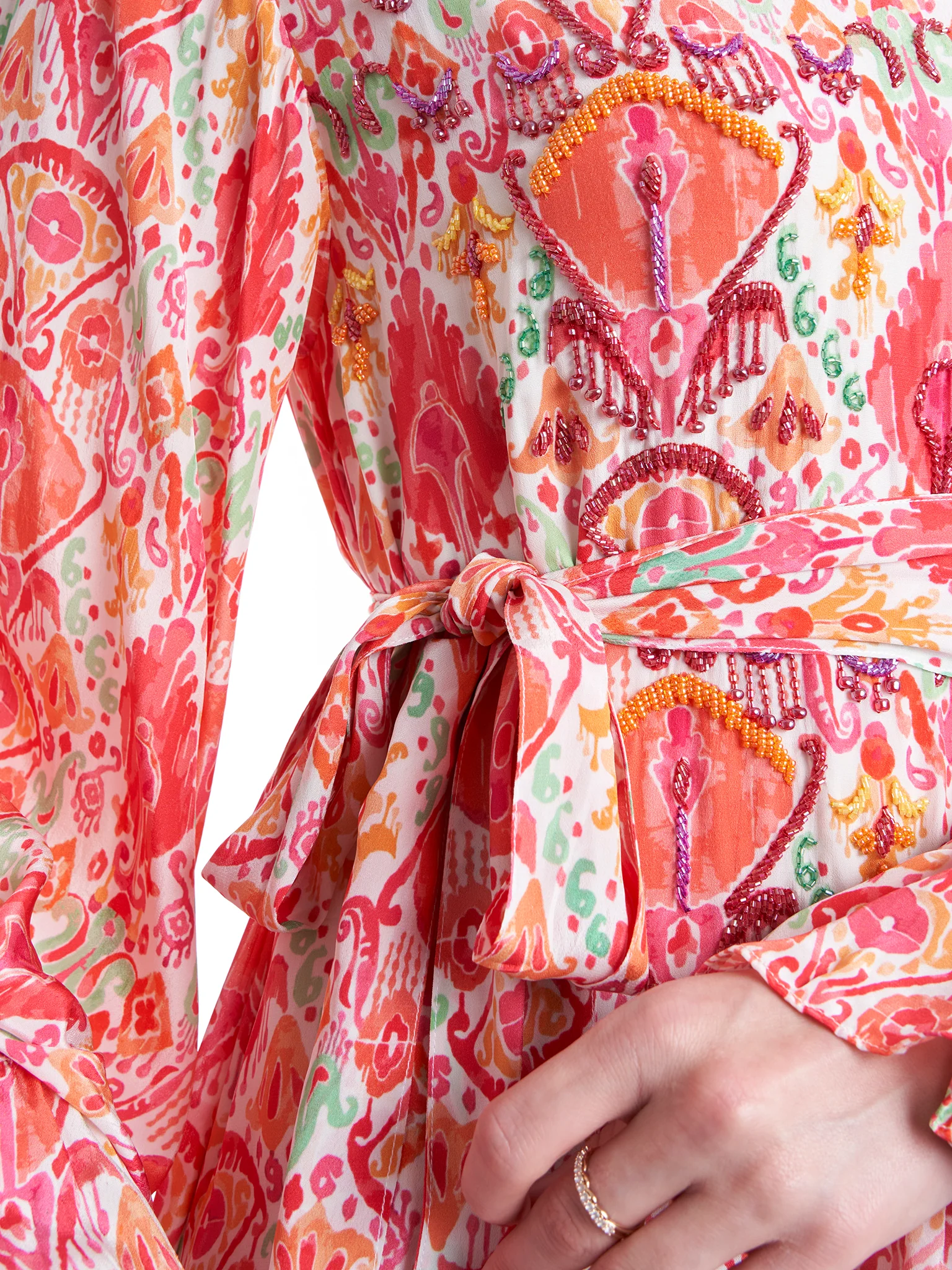 Abstract Printed Modest Dress (VDP242) - Image 6