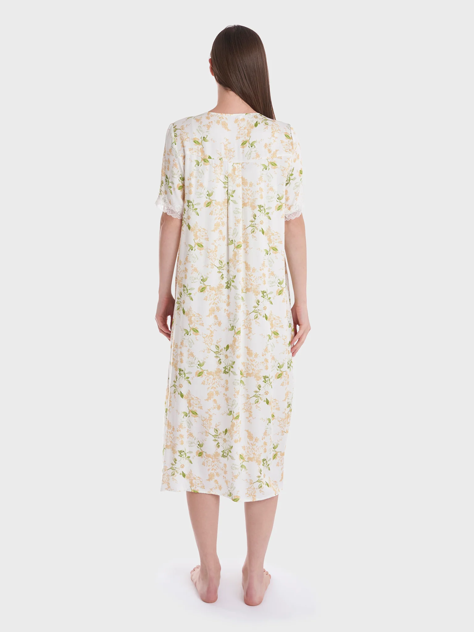 Floral Print Nightwear Dress (CNH288) - Image 4