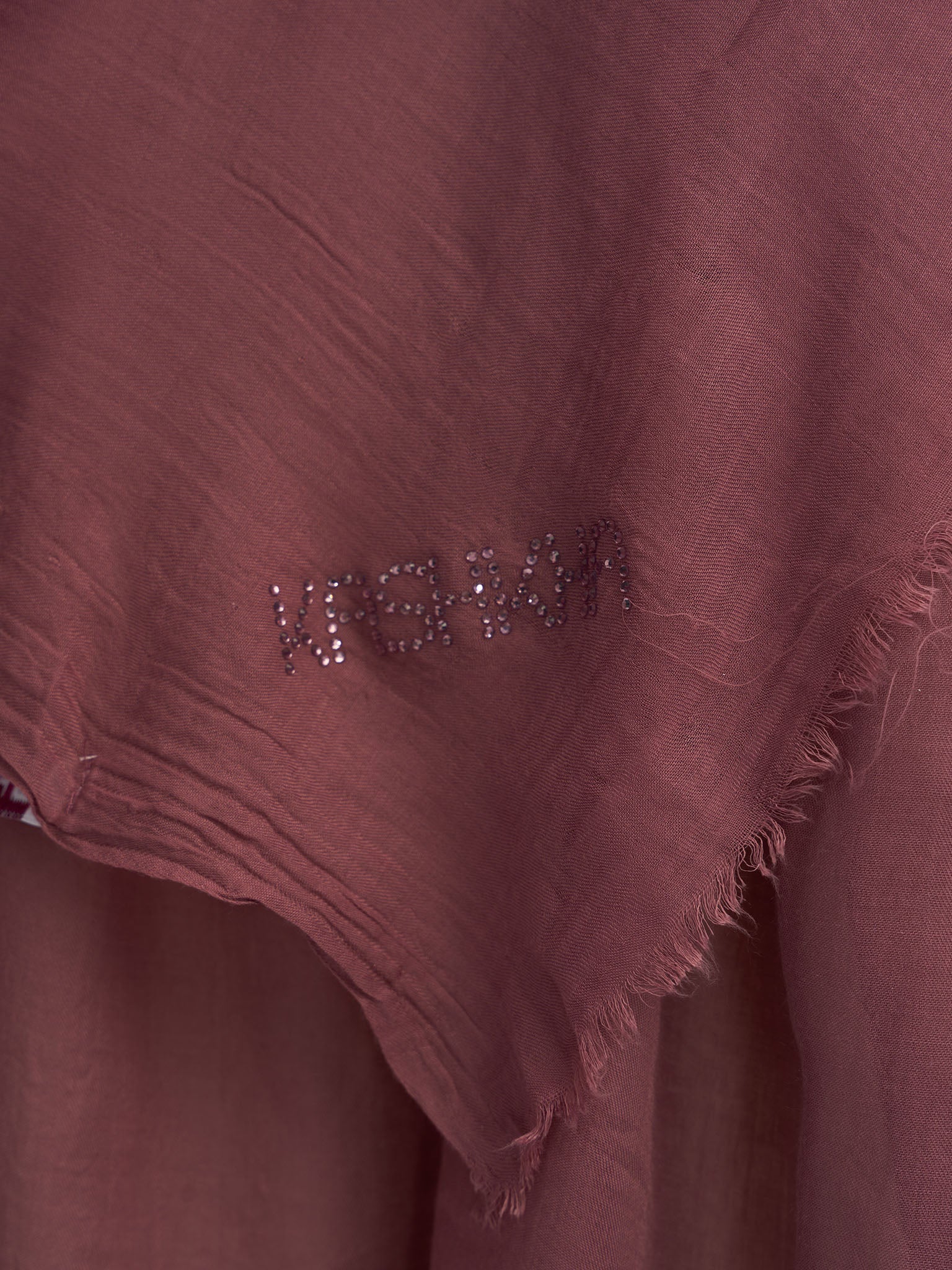 Cotton Viscose Solid Colour Hijab with Embroidered Flower (HYM101) - Image 12