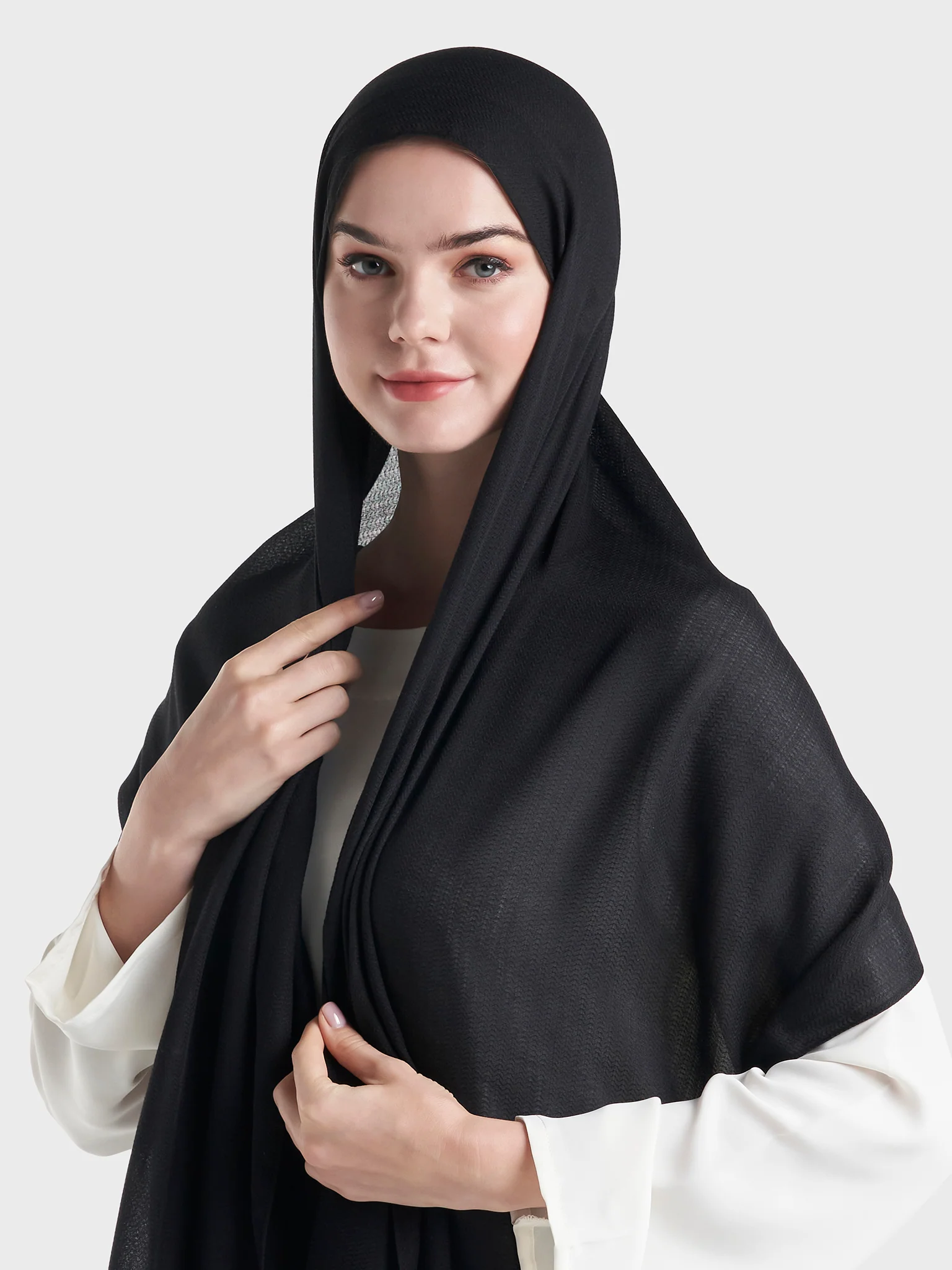 Jacquard Cotton Hijab (KP18158L)