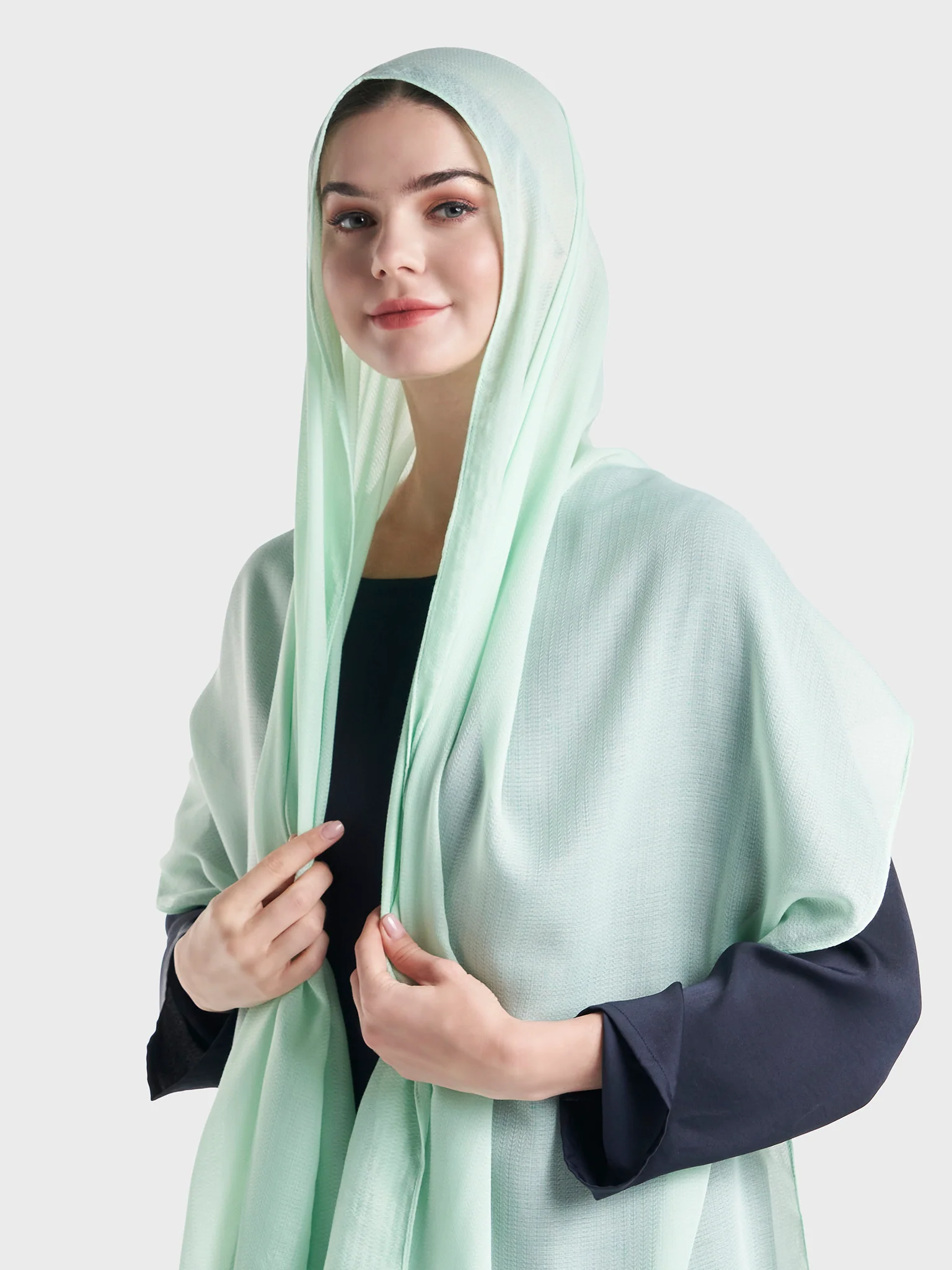 Jacquard Cotton Hijab (KP18158L) - Image 10