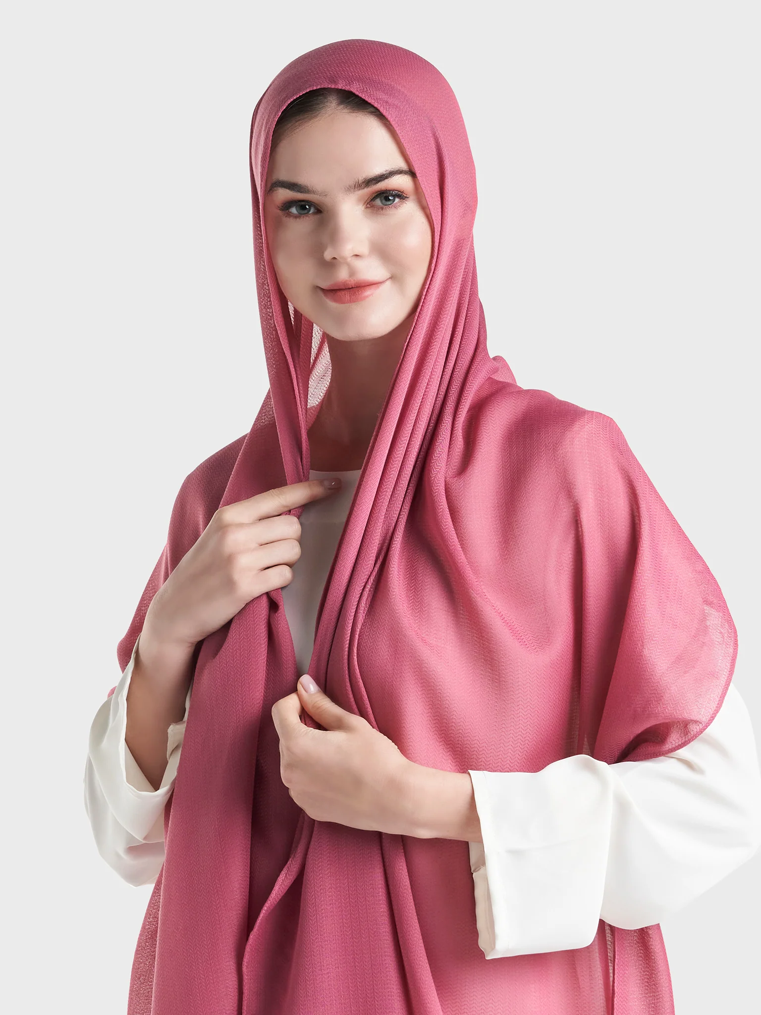 Jacquard Cotton Hijab (KP18158L) - Image 13