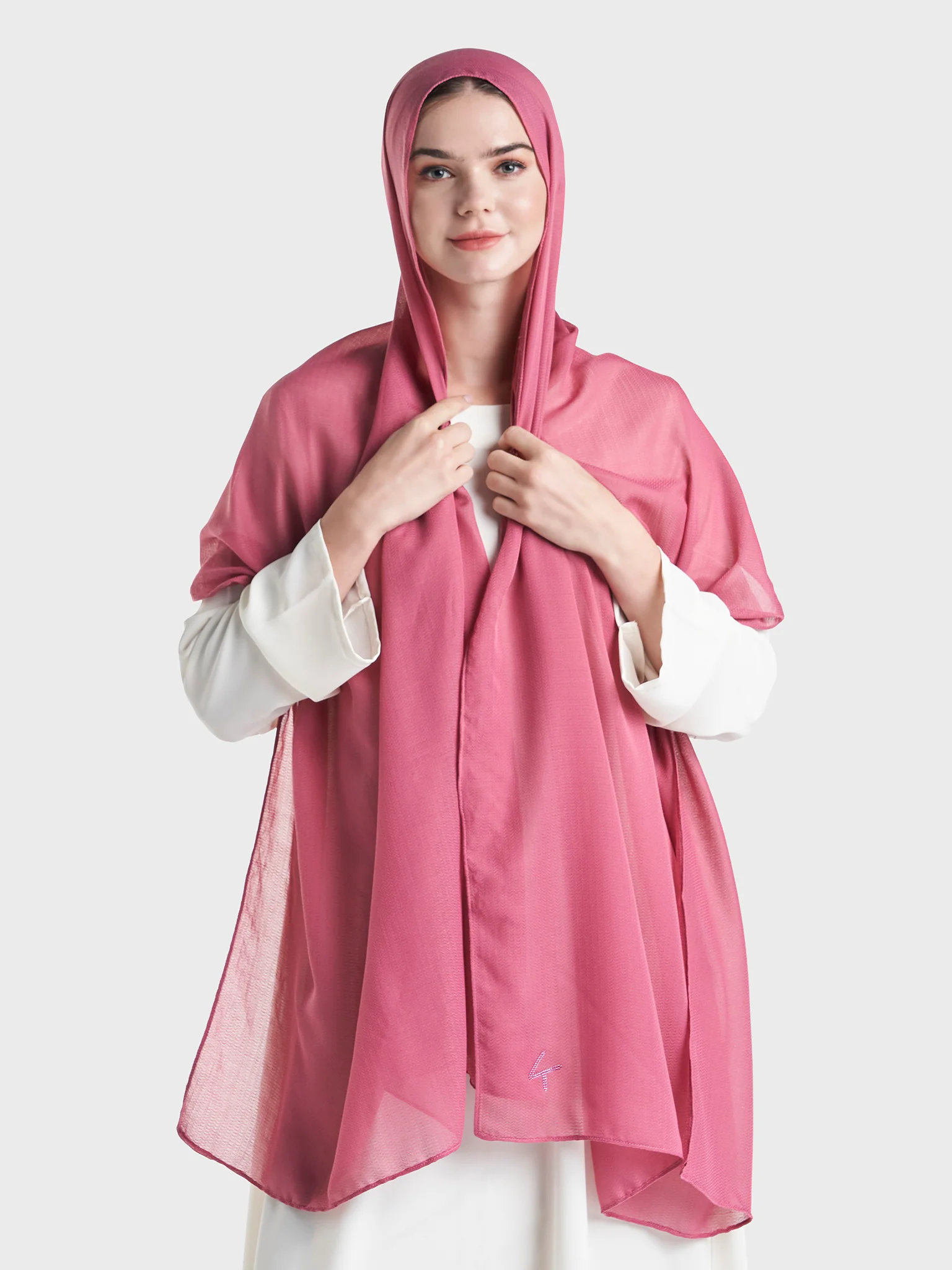Jacquard Cotton Hijab (KP18158L) - Image 14