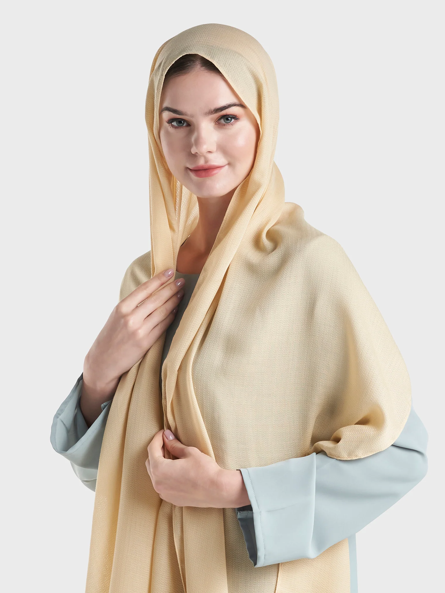 Jacquard Cotton Hijab (KP18158L) - Image 4