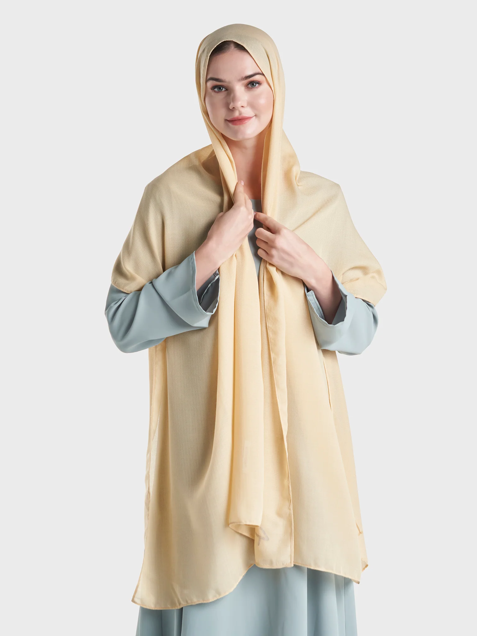 Jacquard Cotton Hijab (KP18158L) - Image 5
