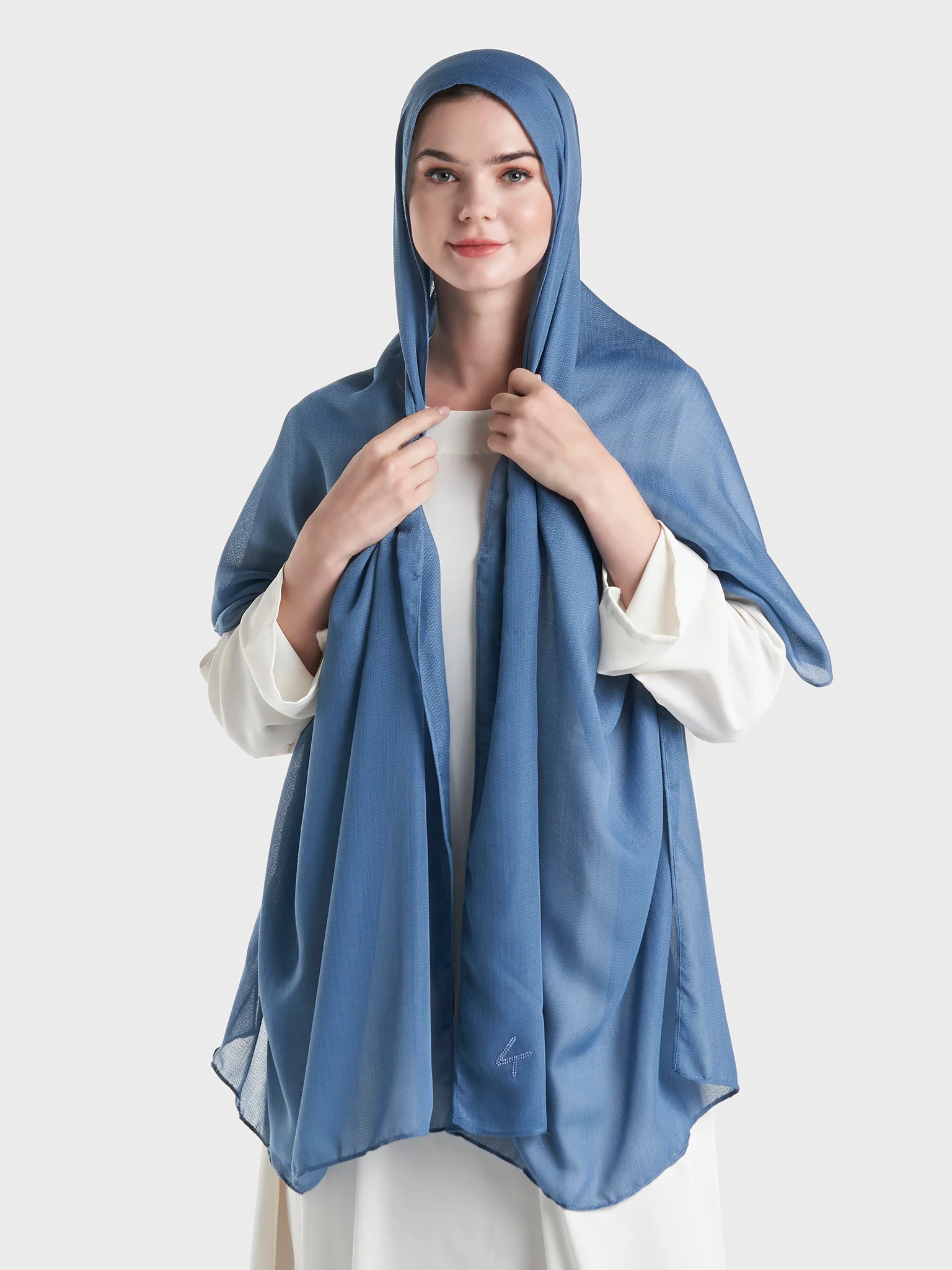 Jacquard Cotton Hijab (KP18158L) - Image 7