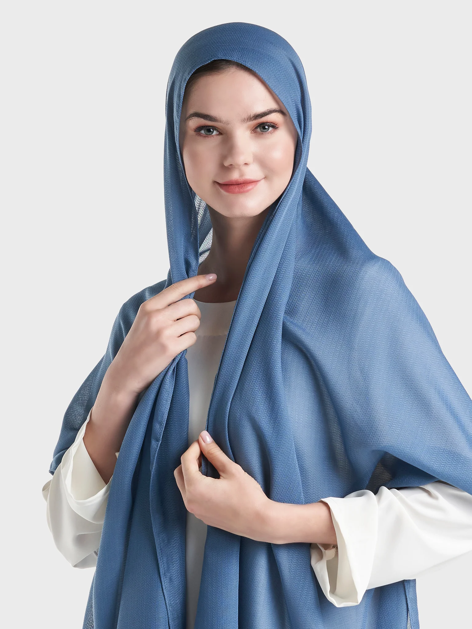 Jacquard Cotton Hijab (KP18158L) - Image 8