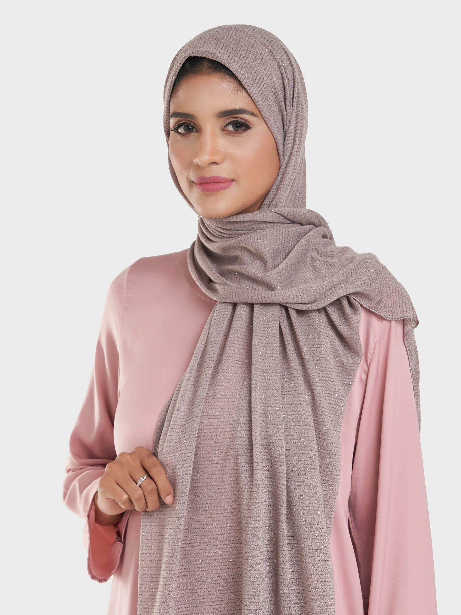 Lurex Jersey Hijab with All Over Stones (SRKP14380L) - Image 10