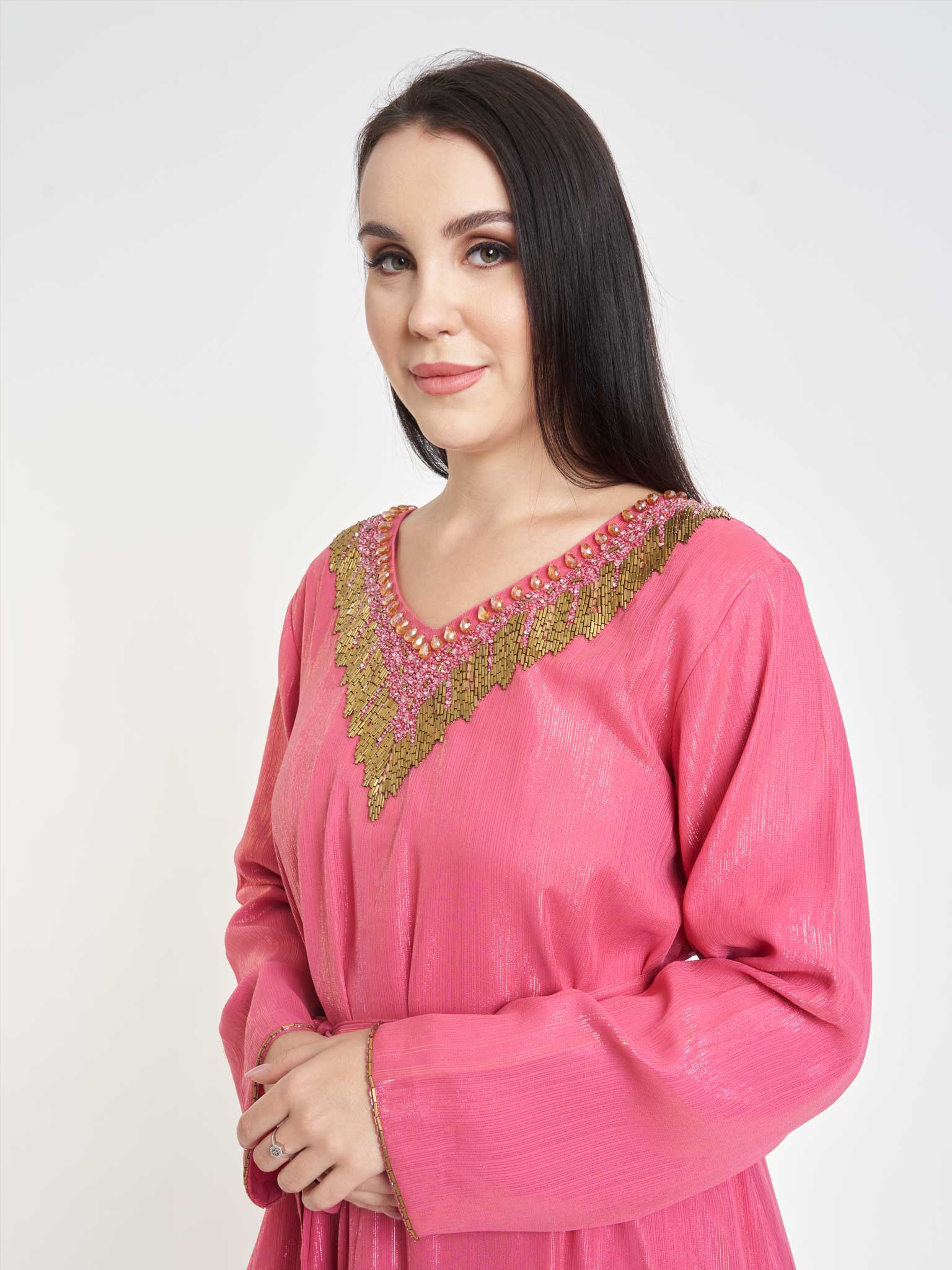 Shimmer Dress with Handwork