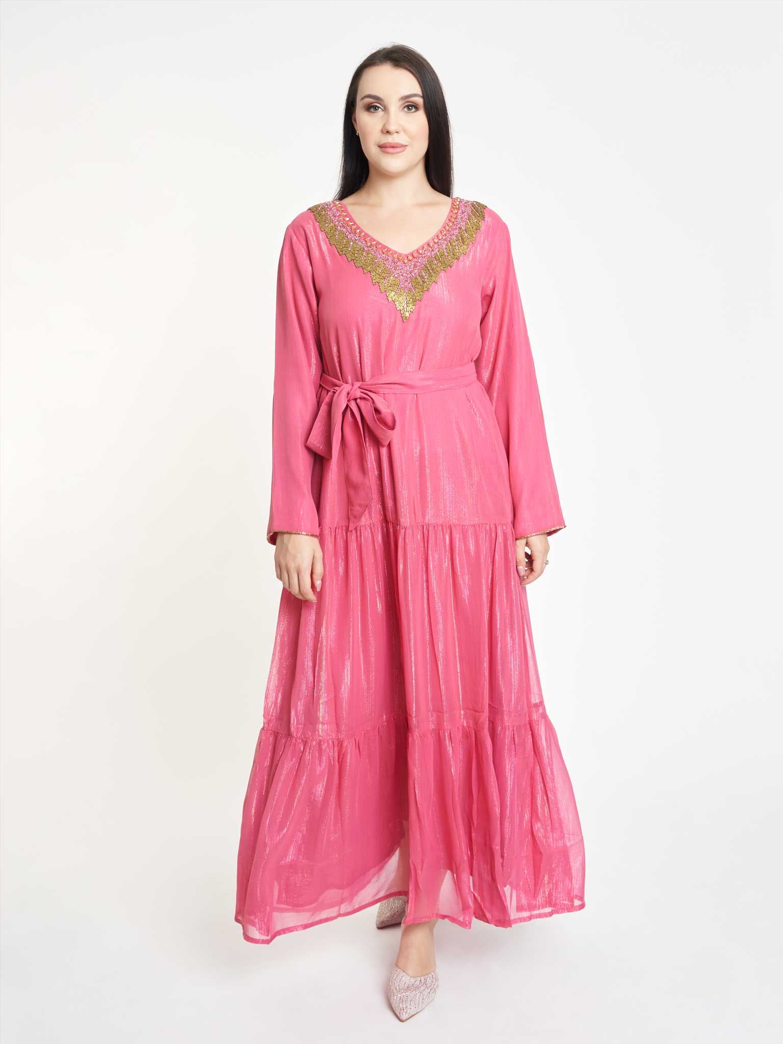 Shimmer Dress with Handwork - Image 2