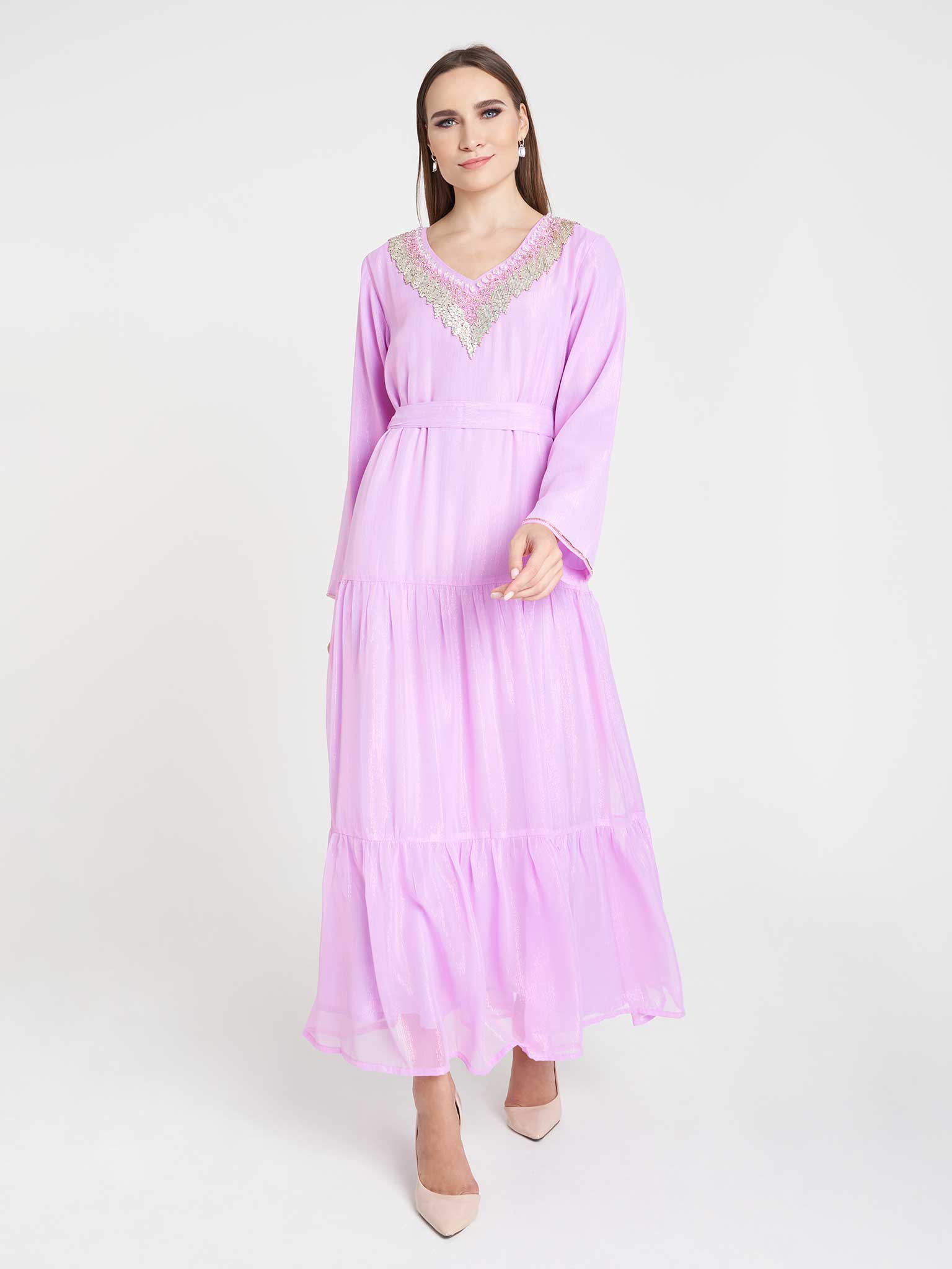Shimmer Dress with Handwork - Image 7