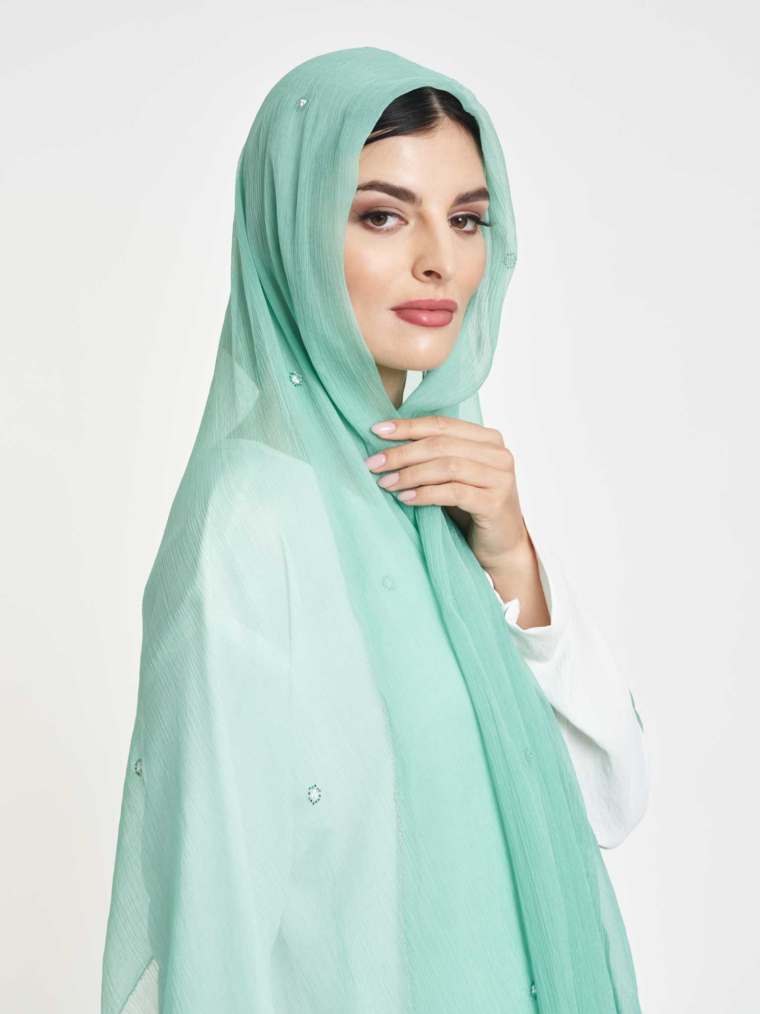 Decorative Edge Big Width Chiffon Hijab - Image 15