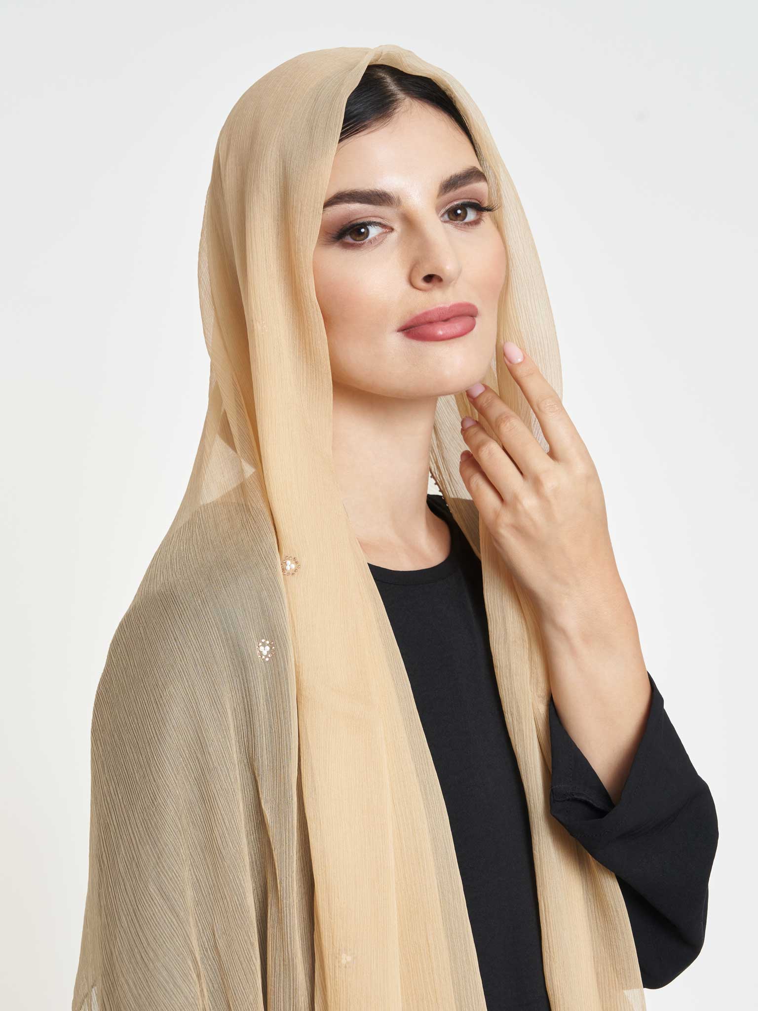 Decorative Edge Big Width Chiffon Hijab - Image 17