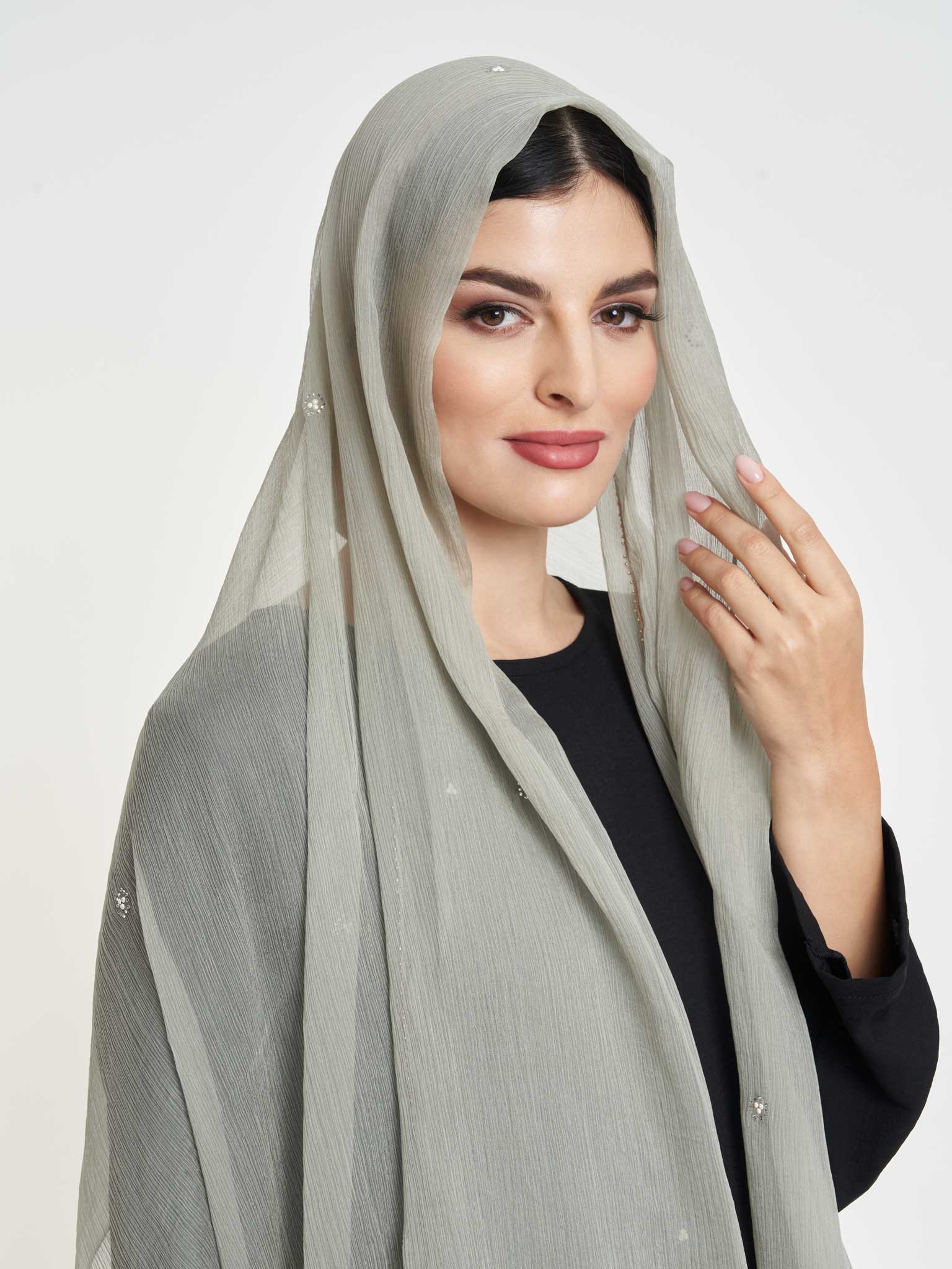 Decorative Edge Big Width Chiffon Hijab - Image 26
