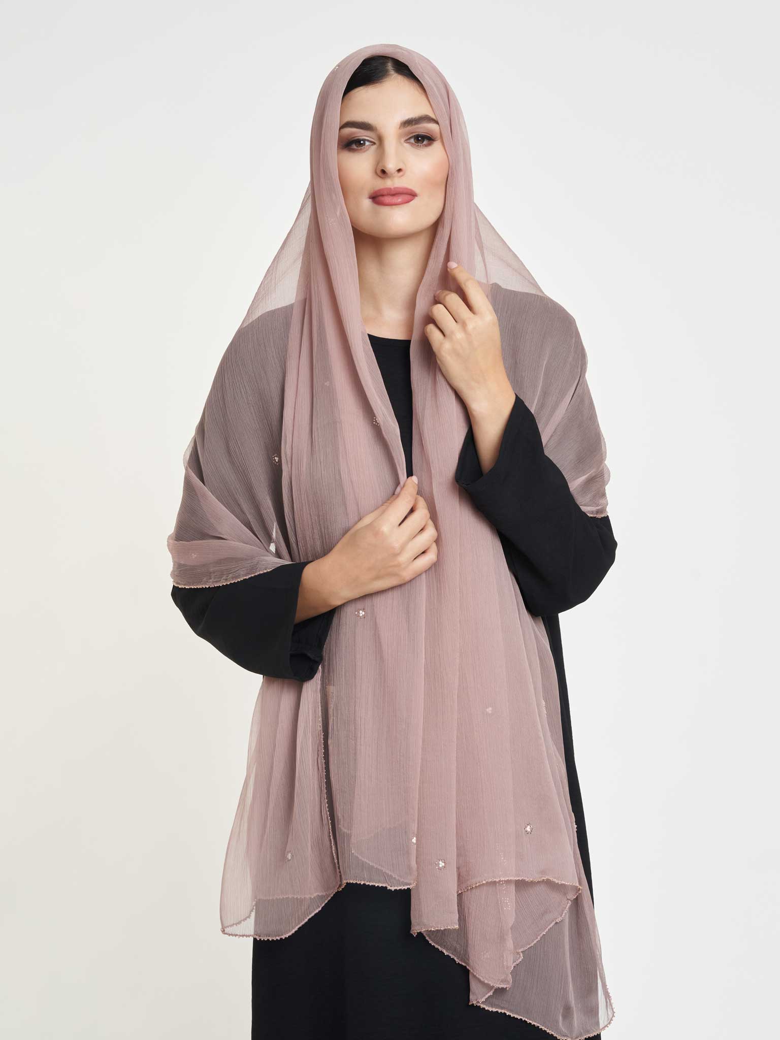 Decorative Edge Big Width Chiffon Hijab - Image 31