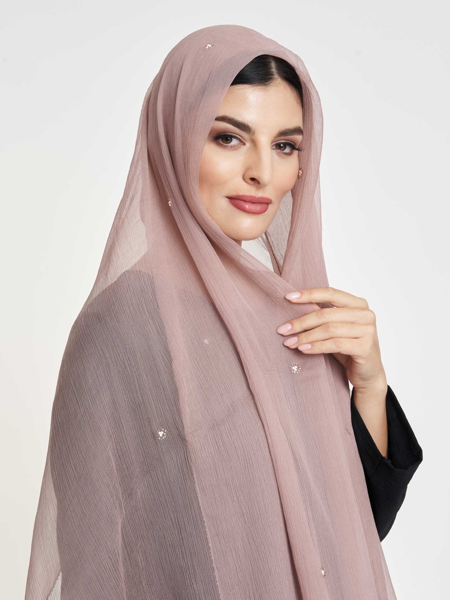 Decorative Edge Big Width Chiffon Hijab - Image 32