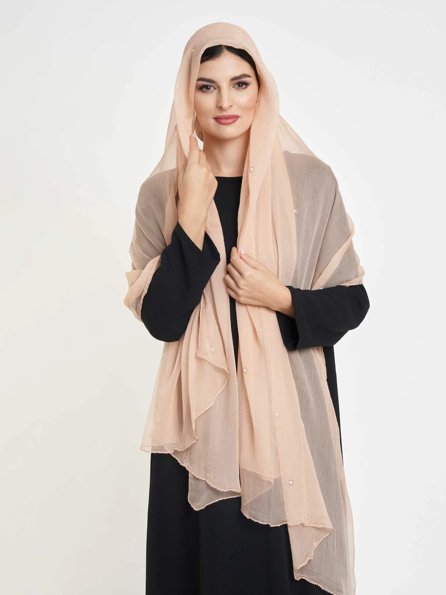 Decorative Edge Big Width Chiffon Hijab - Image 37