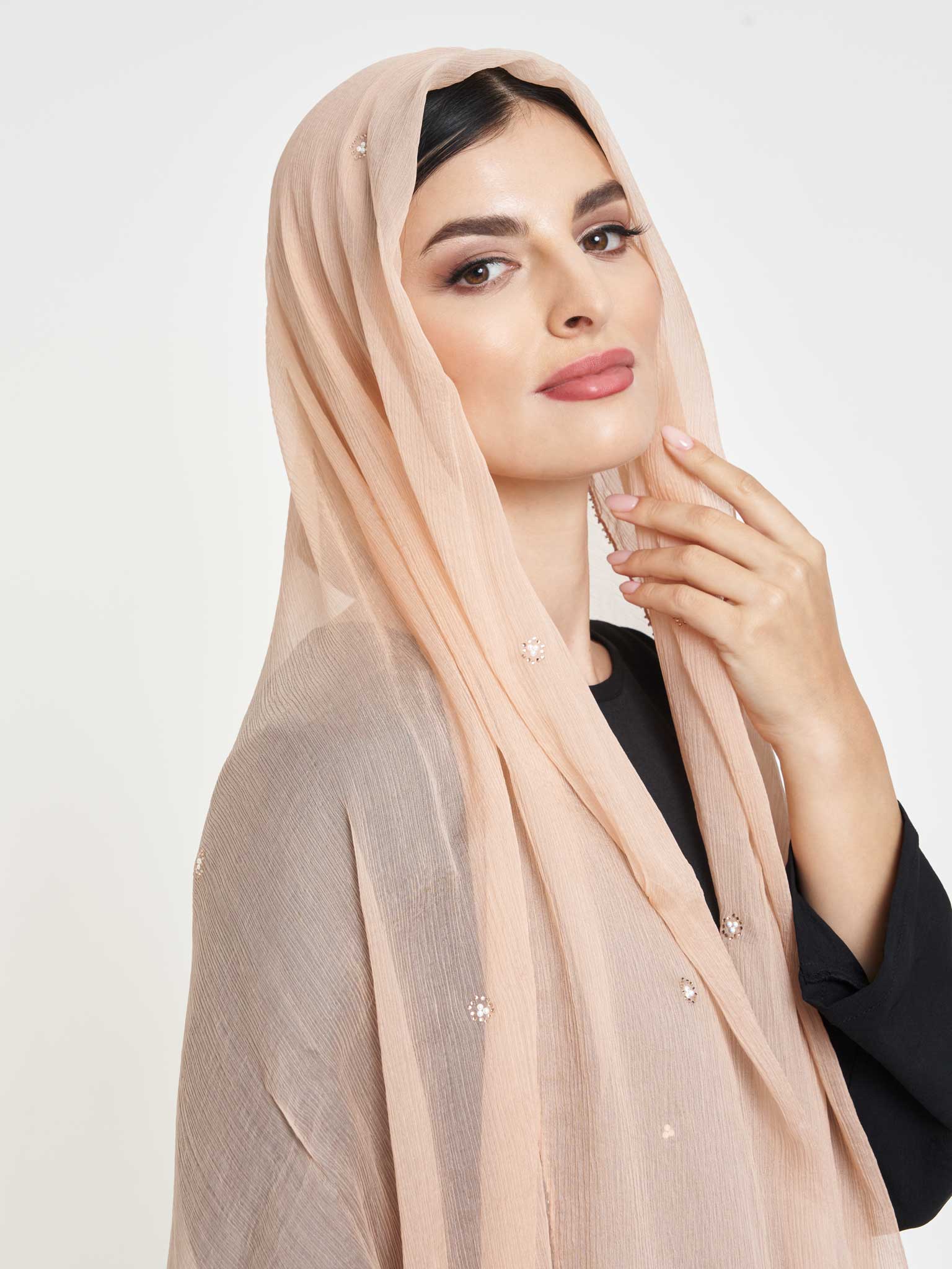 Decorative Edge Big Width Chiffon Hijab - Image 38