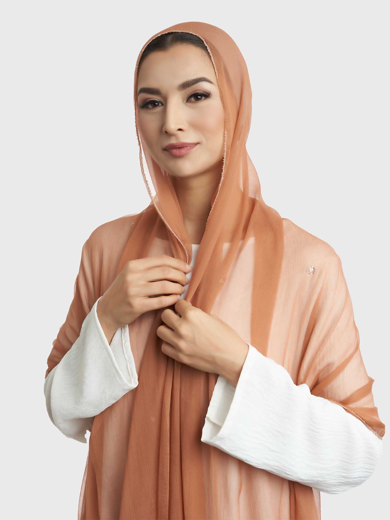 Decorative Edge Big Width Chiffon Hijab - Image 47