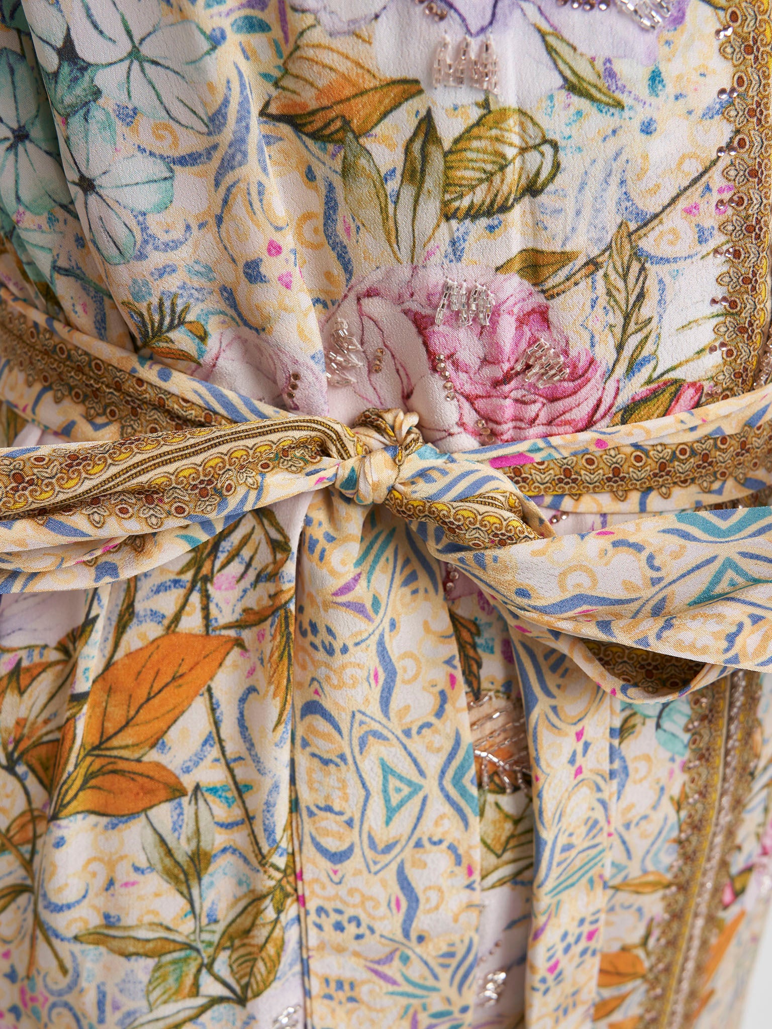 Butter Viscose Crepe Print Handwork Jalabiya (VDKS65) - Image 6