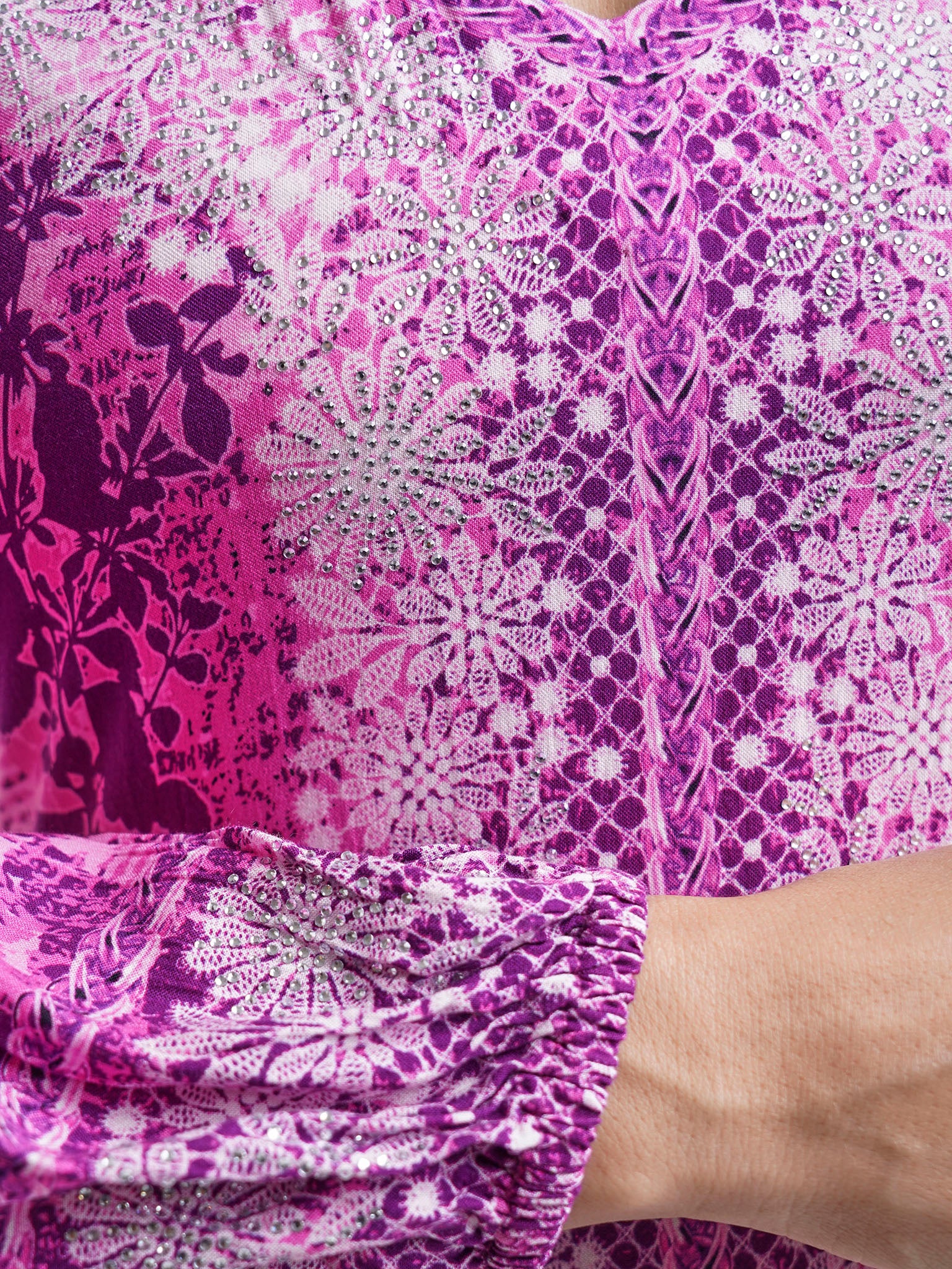 Animal and Floral Print Side Tiered Jalabiya (VDK309) - Image 5