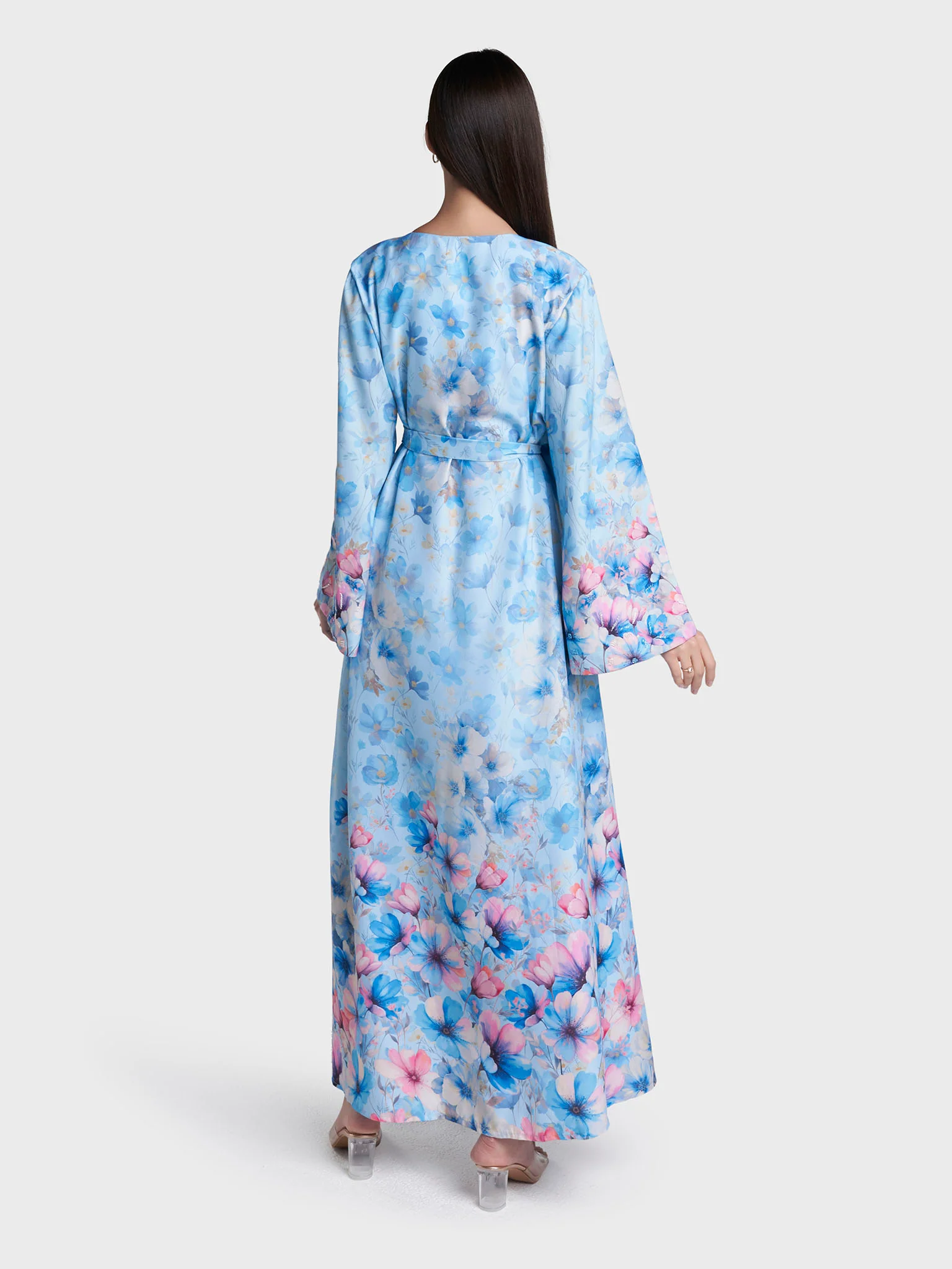 Modest Dress Floral Print (VDU822) - Image 4