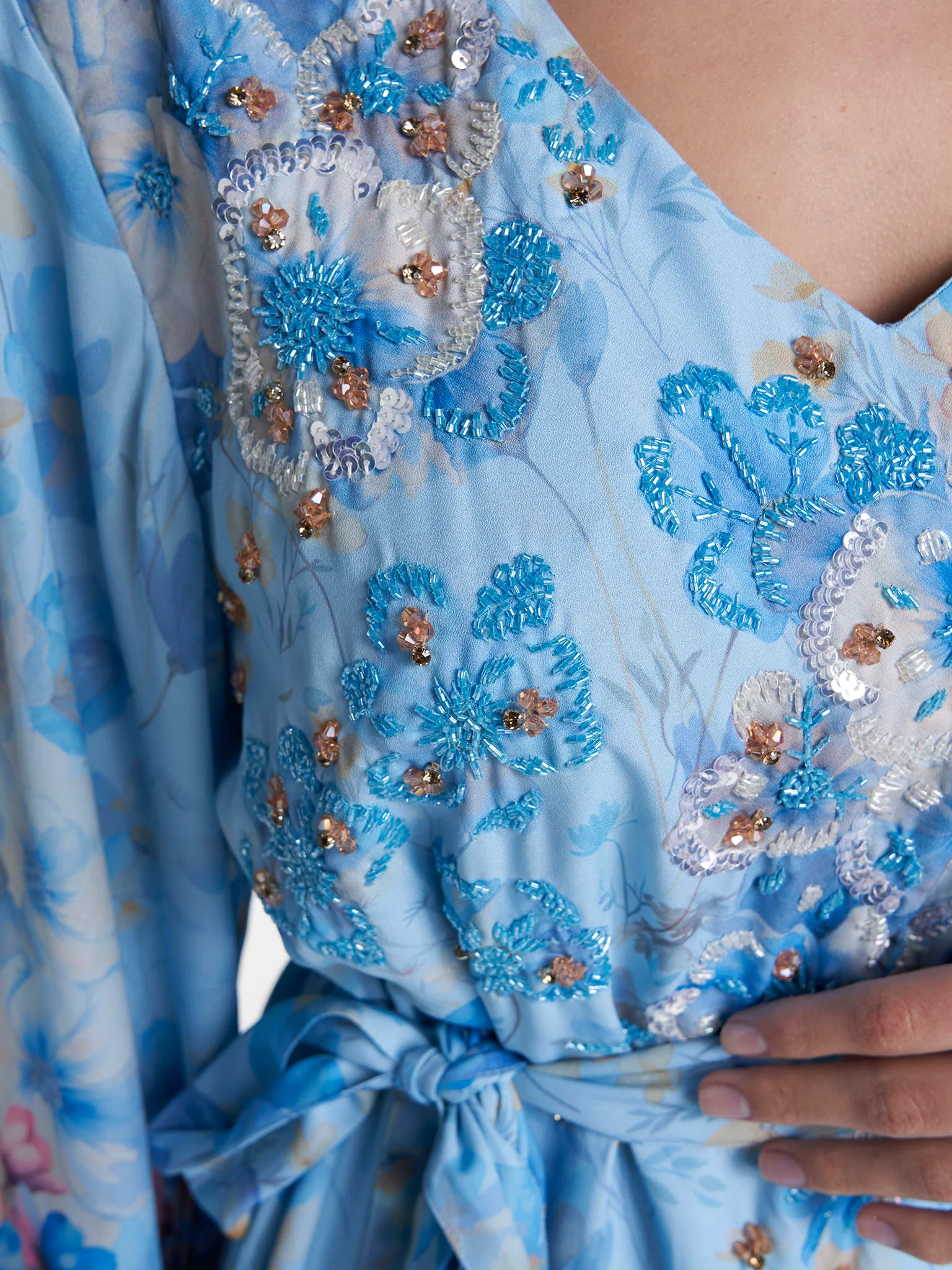 Modest Dress Floral Print (VDU822) - Image 5