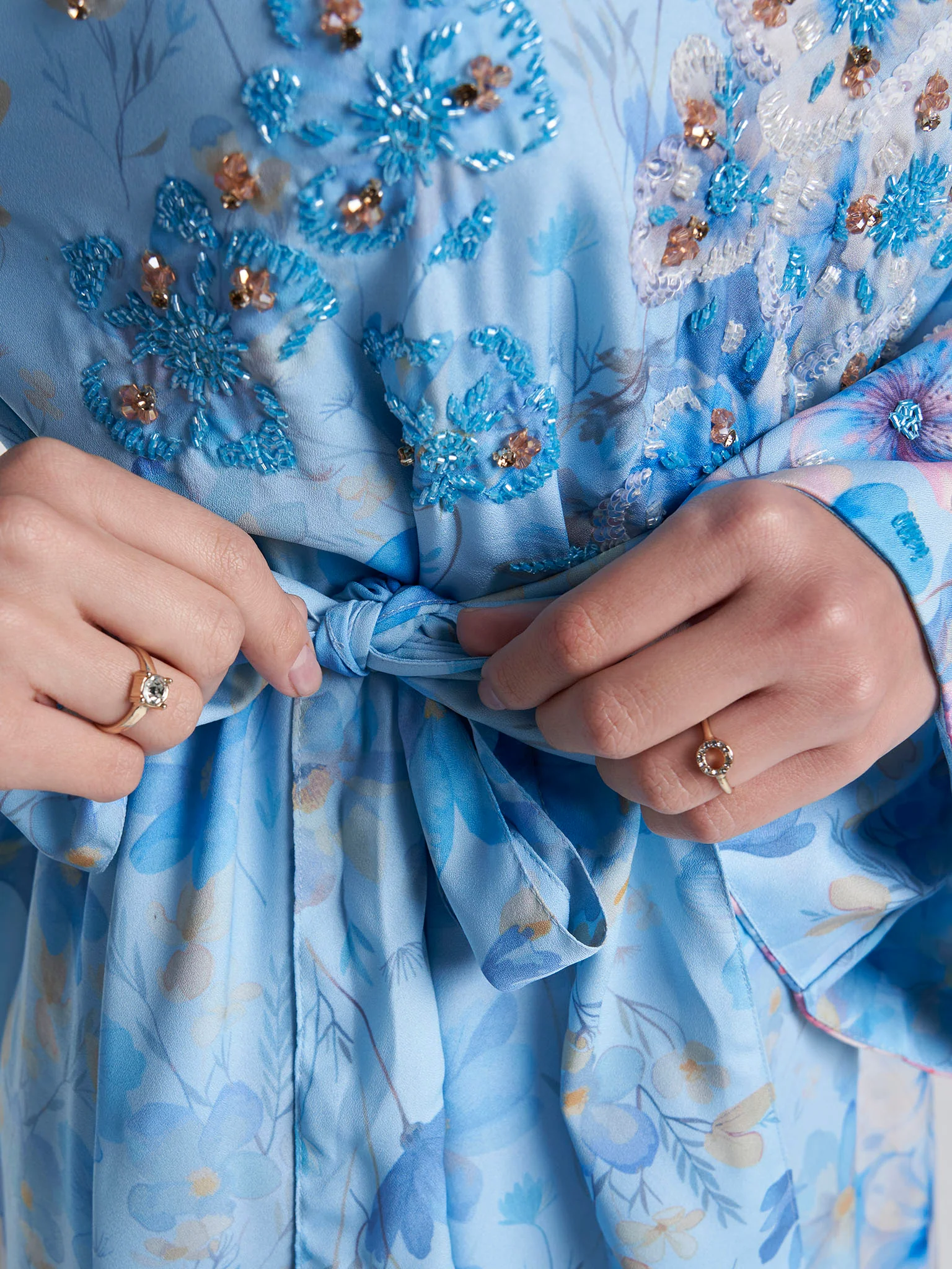 Modest Dress Floral Print (VDU822) - Image 6