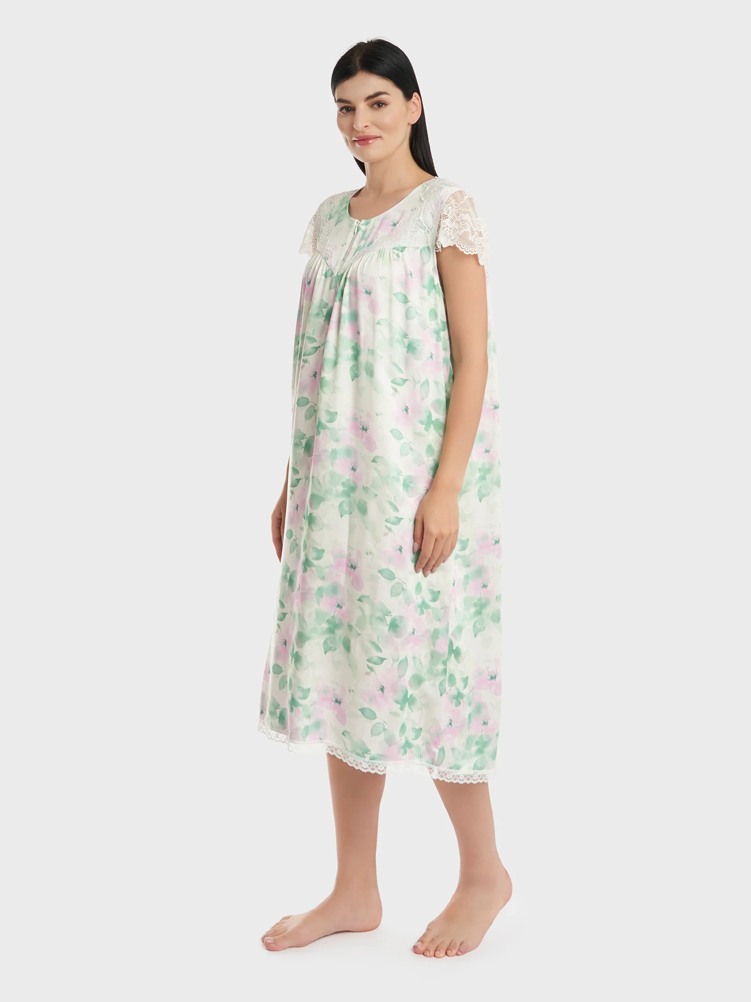 Printed Viscose Mini Nighty (CNH426A) - Image 3
