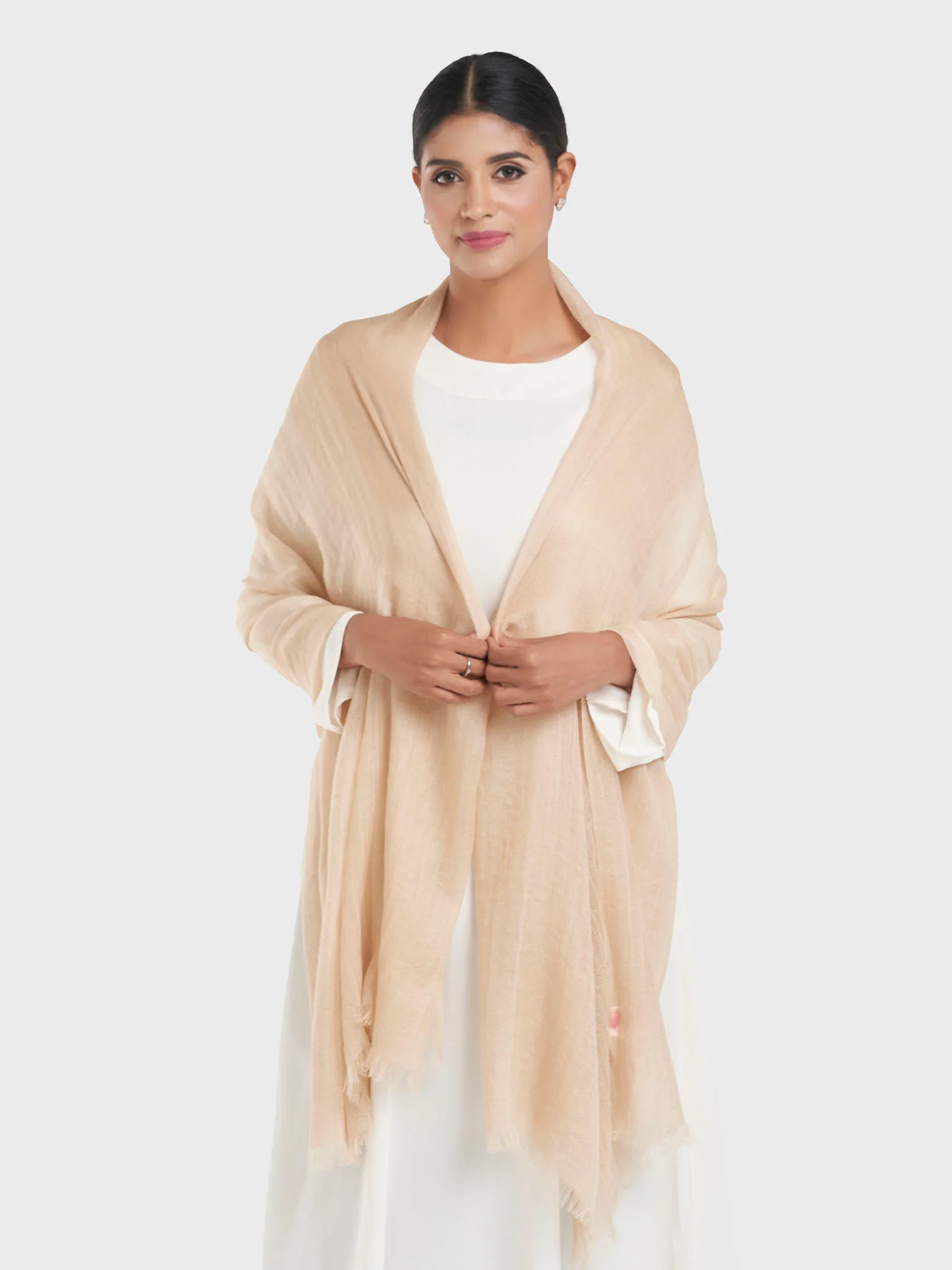 Premium Quality Camel Wool Shawl (KGC023) - Image 2